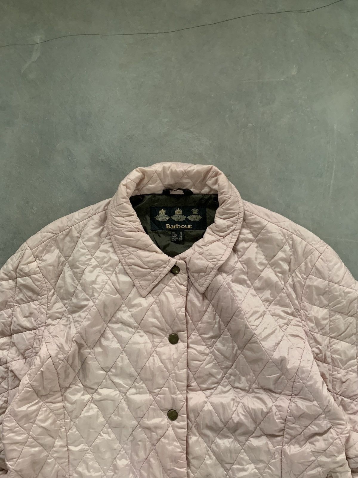 Barbour Vintage Barbour Pink Quilted Utility Jacket Size US XL / EU 56 / 4 - 3 Thumbnail