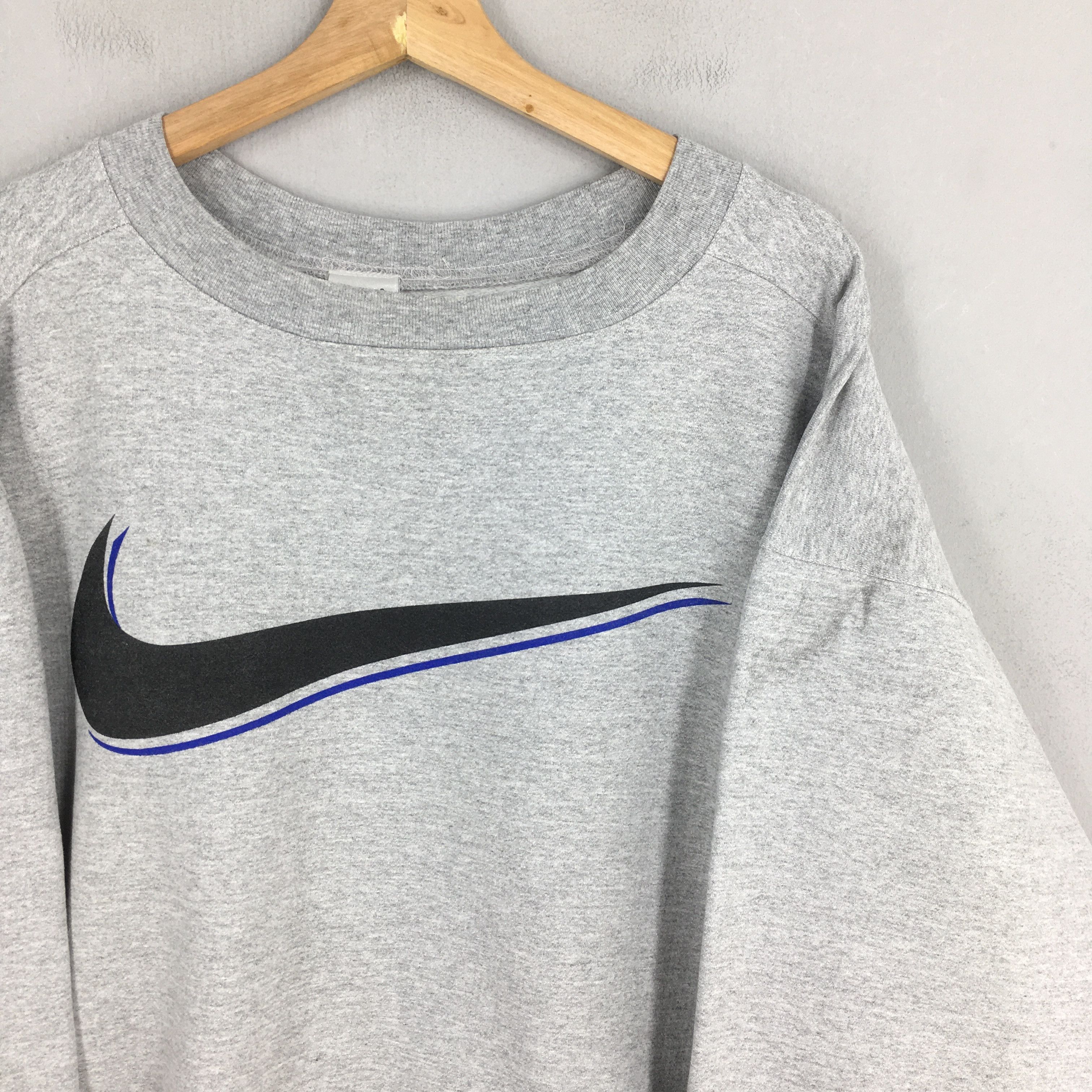 Nike Vintage Y2K Nike Swoosh Printed Sweatshirt 2XLarge Size US XXL / EU 58 / 5 - 2 Thumbnail