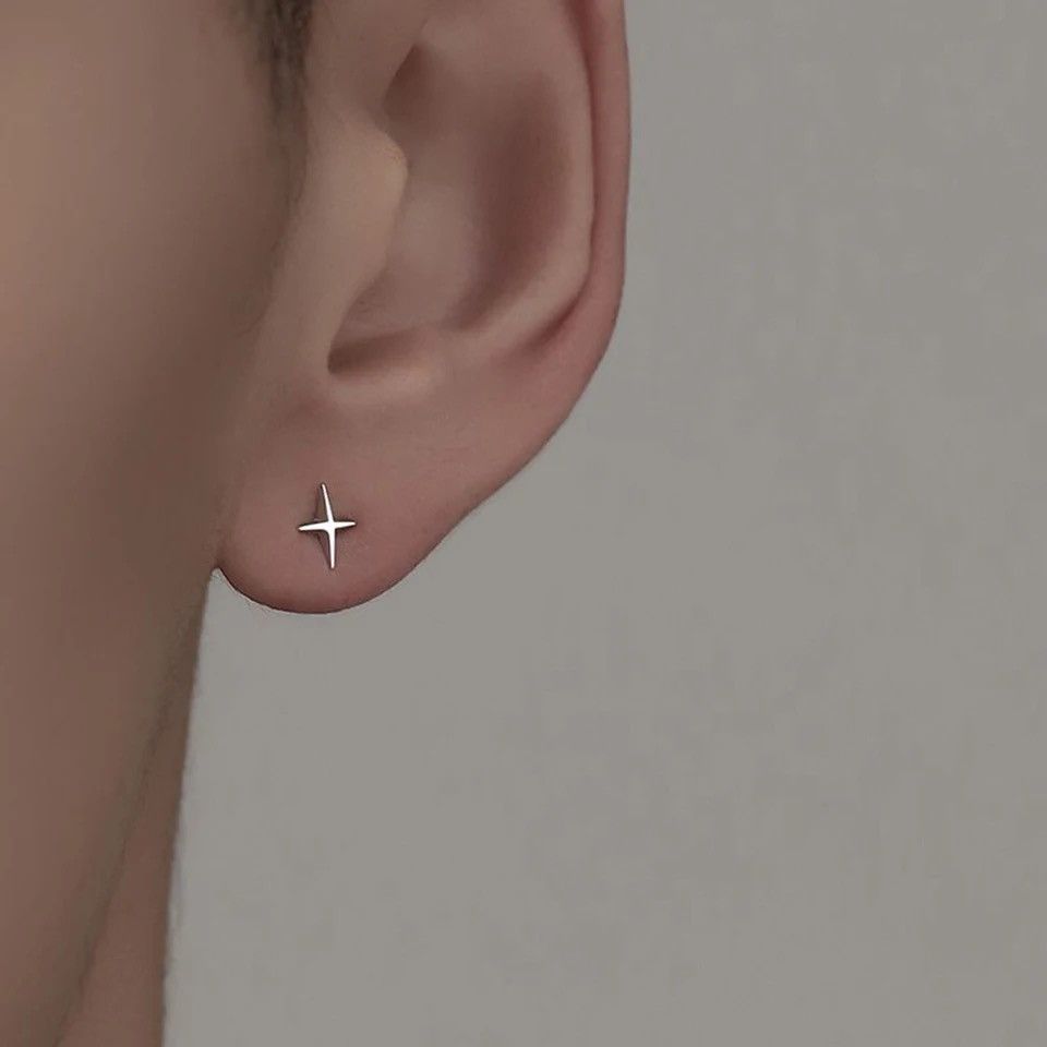 Jewelry × Vintage Punk Small Cross Stud Earrings Size ONE SIZE - 5 Thumbnail