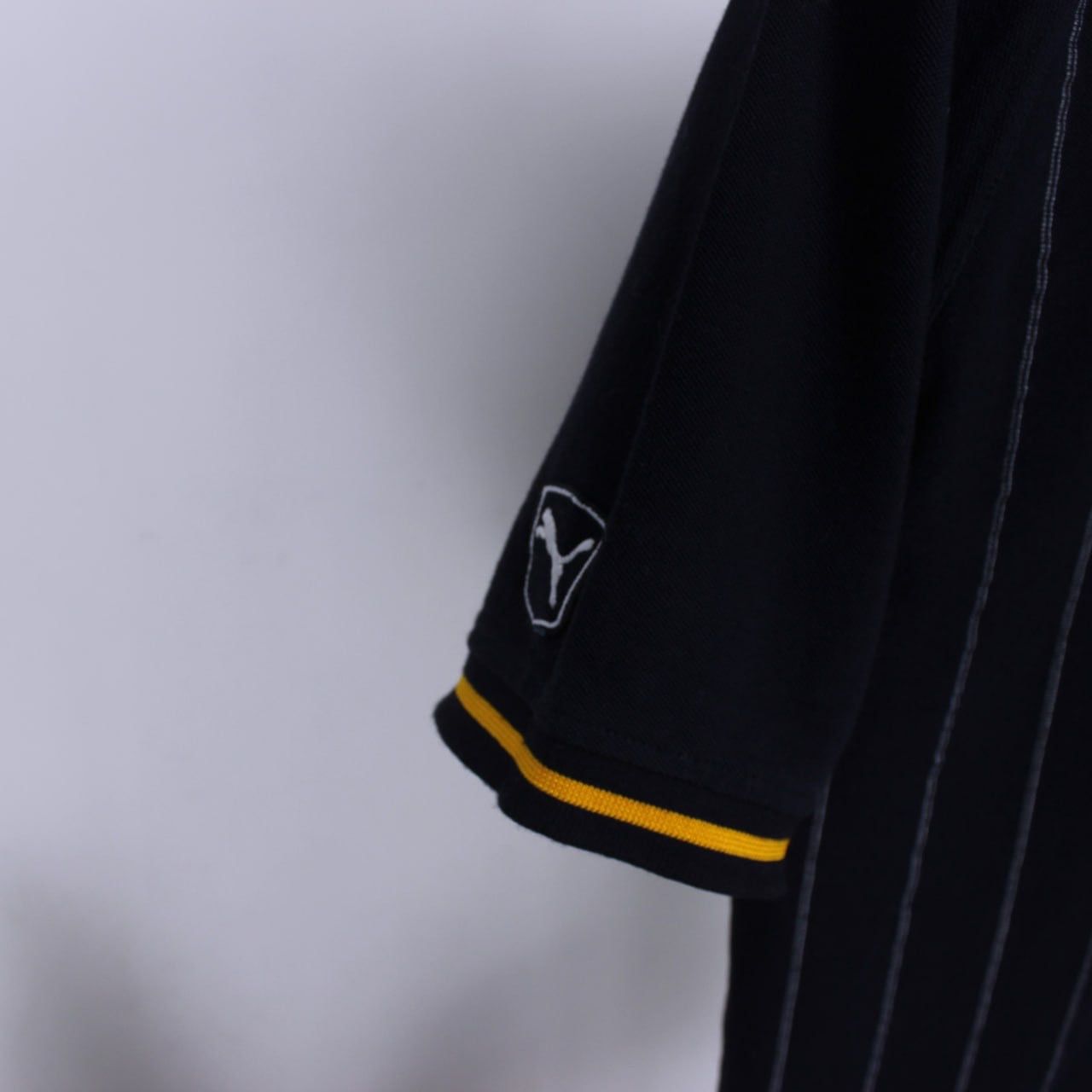 Puma Vintage Puma Polo Striped Yellow Tipped Logo Spellout VGC Size US M / EU 48-50 / 2 - 5 Thumbnail