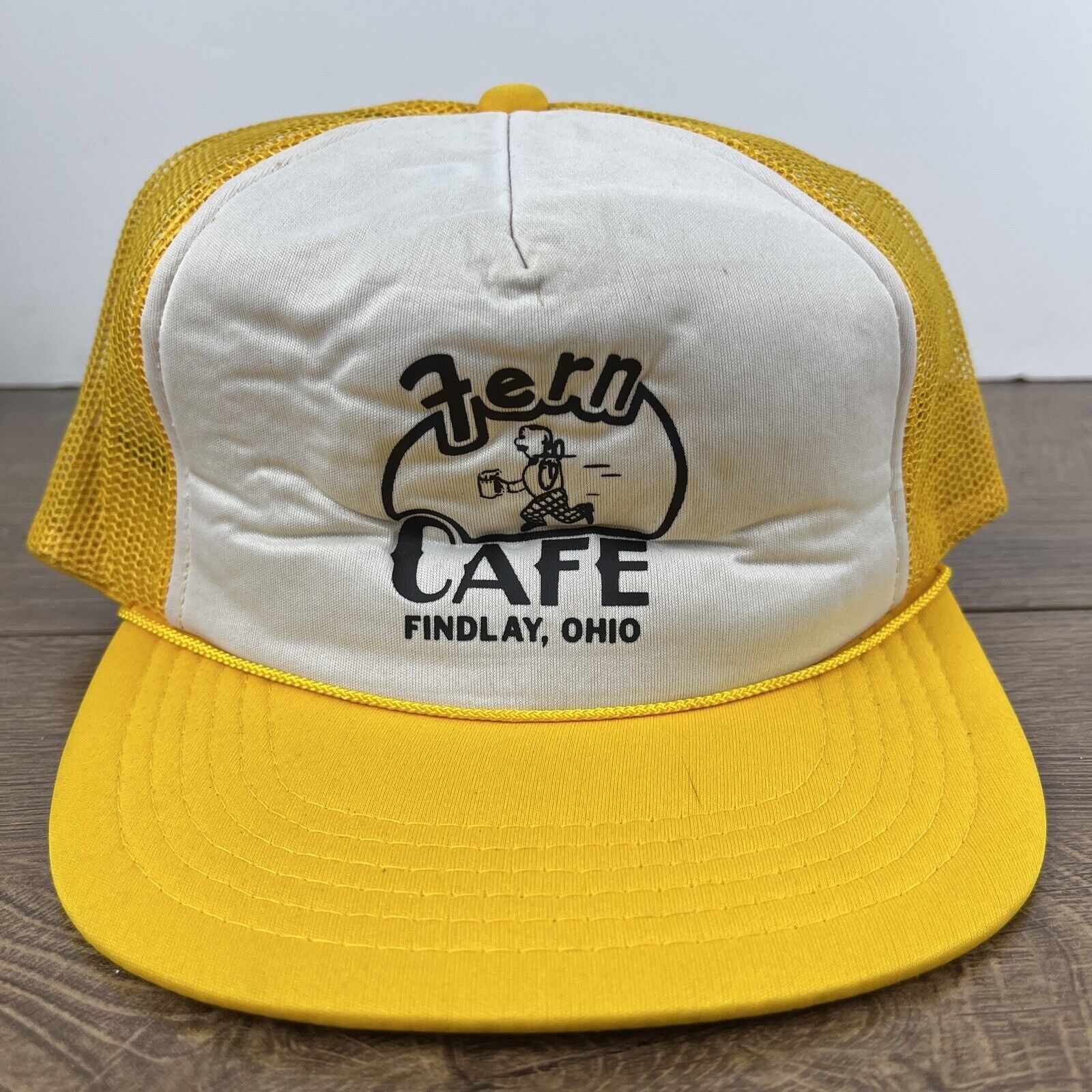 Other Fern Cafe Hat Findlay Ohio Snapback Yellow Adjustable Hat Ad Size ONE SIZE - 5 Thumbnail