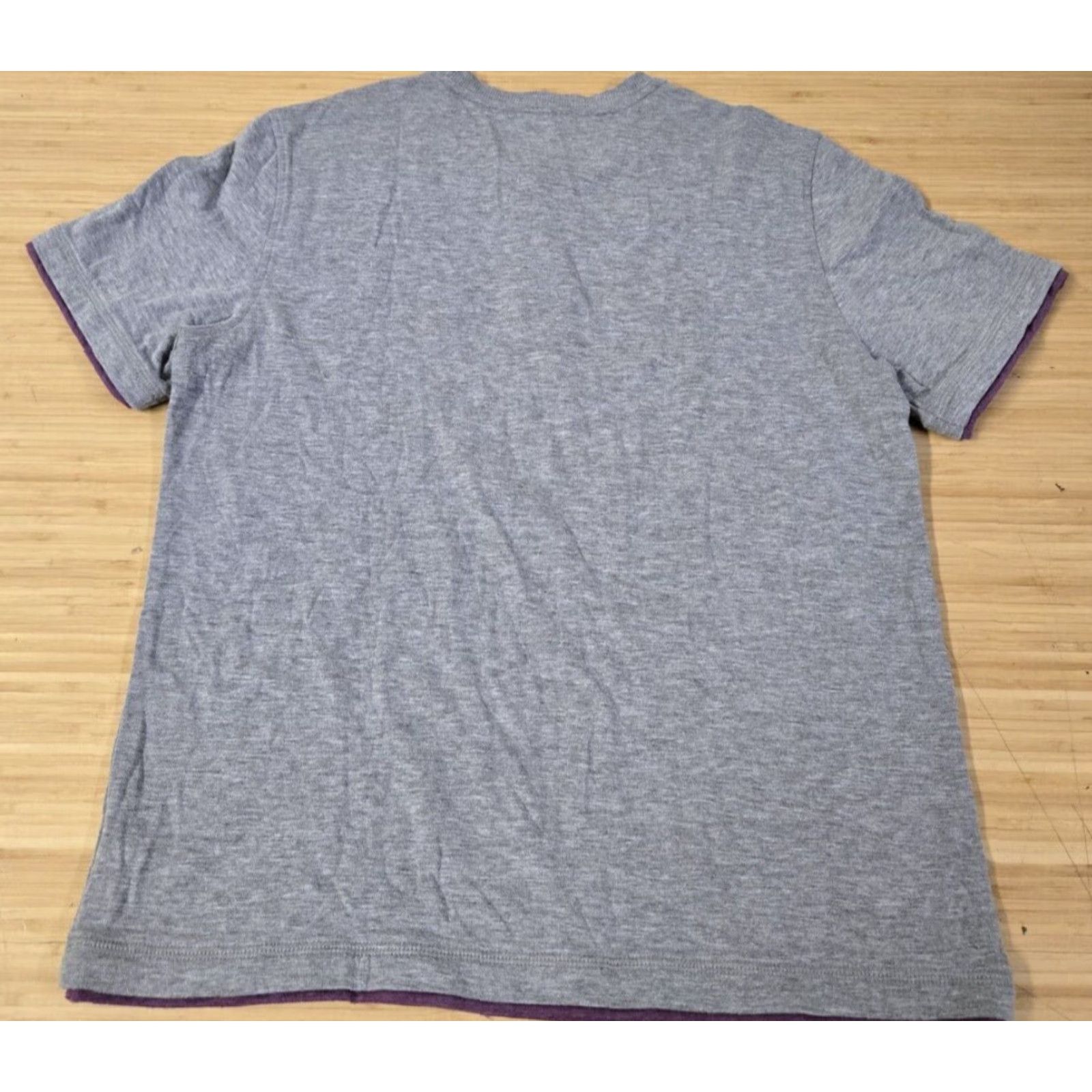 UNTUCKit UNTUCKit Henley Shirt Adult Large Gray Short Sleeve T-Shirt Logo Breothable Summer Regular Mens Size US L / EU 52-54 / 3 - 4 Thumbnail