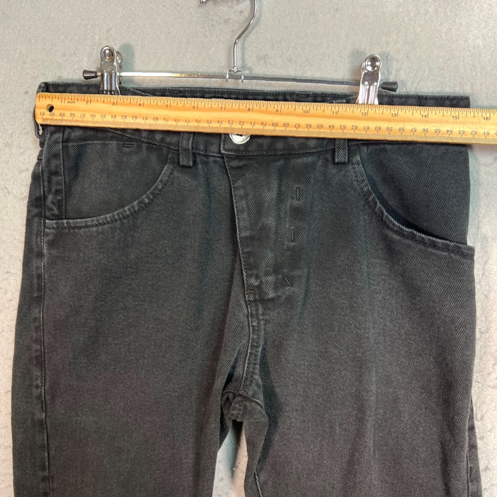Vintage Versuchskind Berlin Mens Size 31 Black Straight-Leg Jeans 100% Cotton Size US 31 - 5 Thumbnail