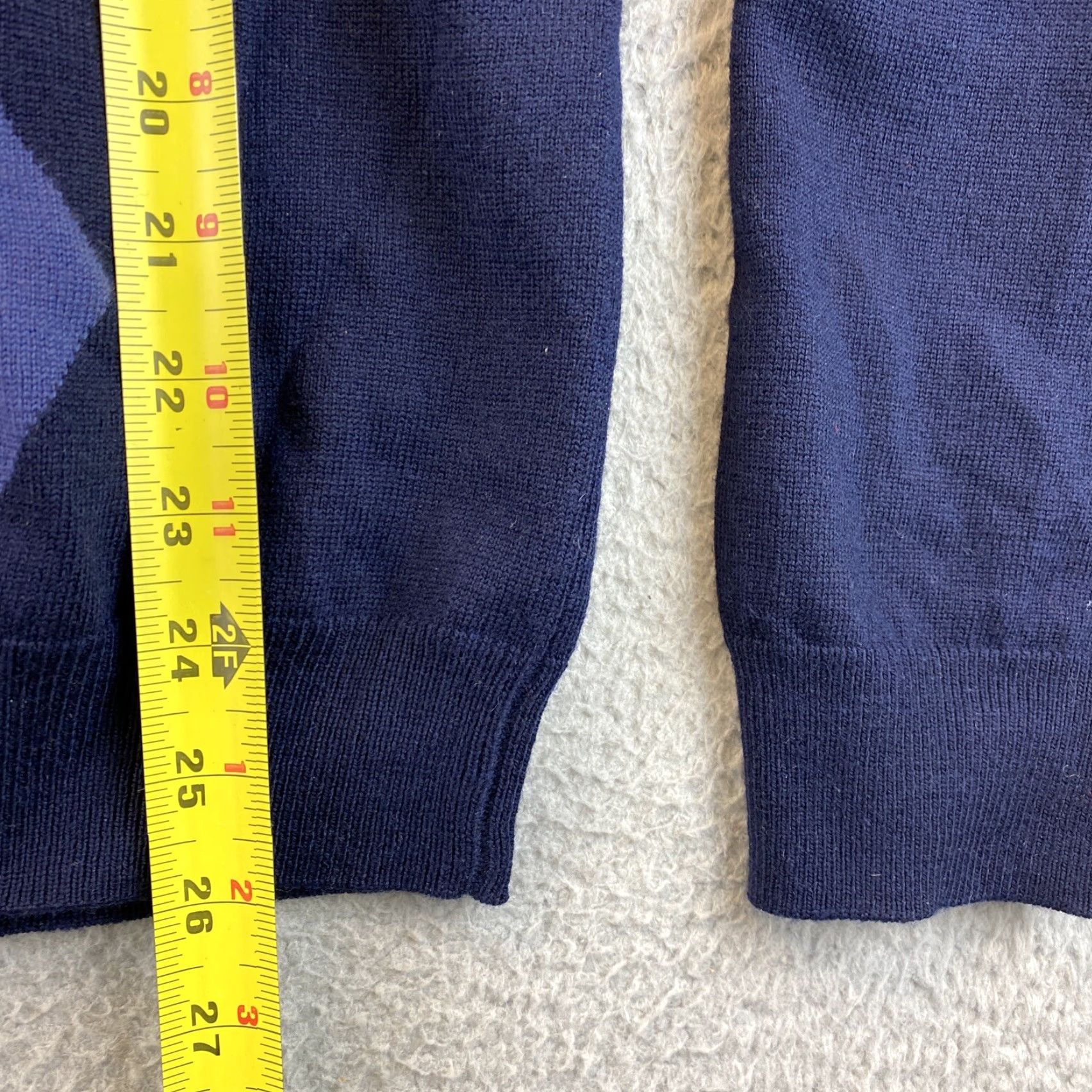 Banana Republic Banana Republic Sweater Men's Extra Fine Merino Wool Blue Solid Pullover Regular Fit Size S Size US S / EU 44-46 / 1 - 6 Thumbnail