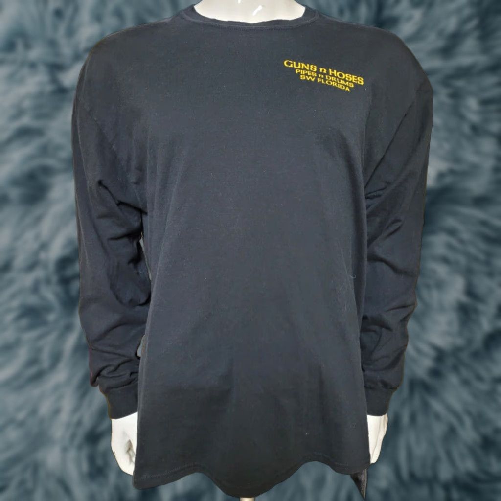 Gildan Guns N Hoses Pipes N Drums Southwest Florida Longsleeve T Shirt XL Black Gildan Dryblend Logo Cotton Crew Neck Men T-Shirt Size US XL / EU 56 / 4 - 1 Thumbnail