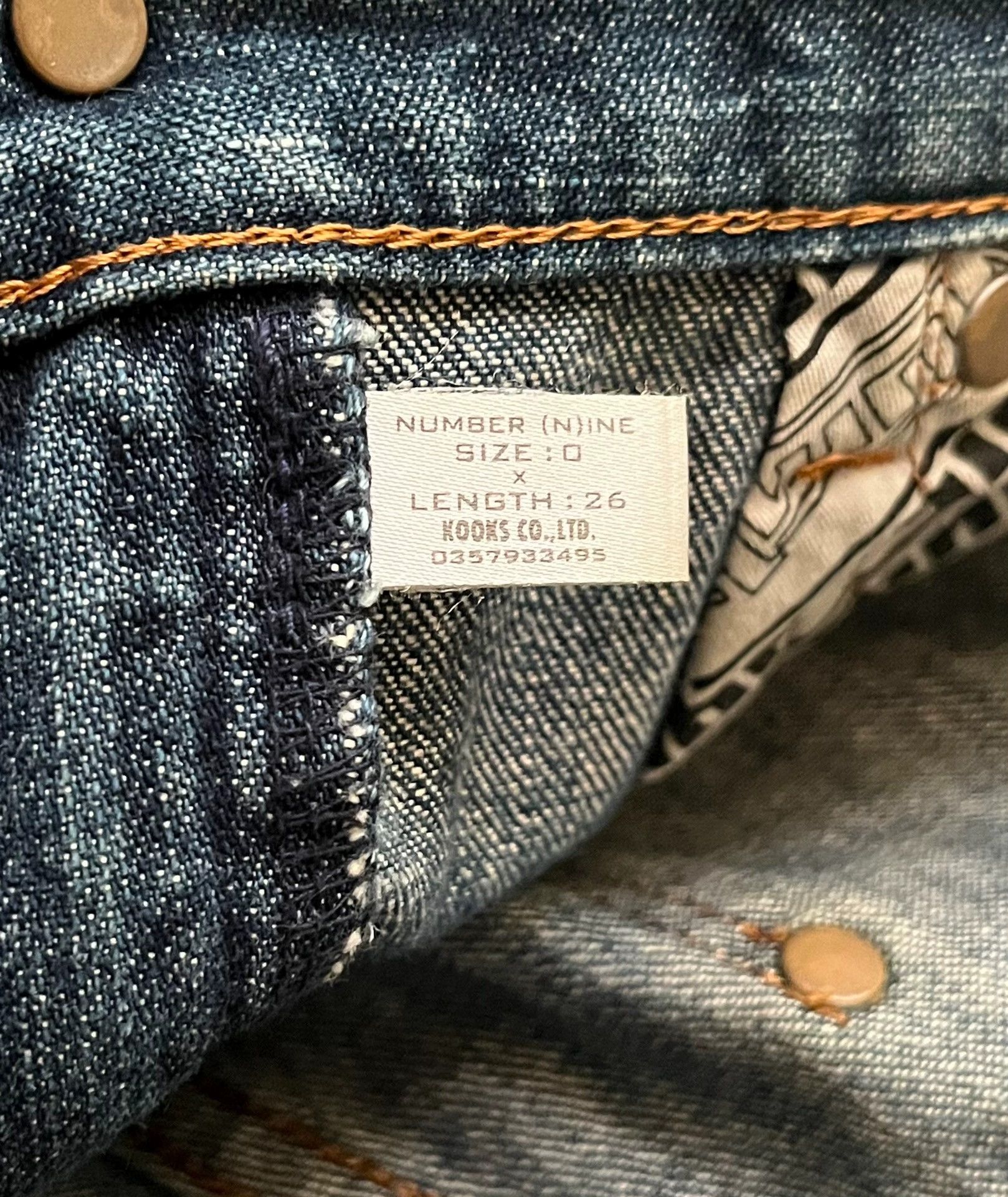 Number (N)ine Number (N)ine 02SS Logo Jeans Size US 26 / EU 42 - 3 Thumbnail