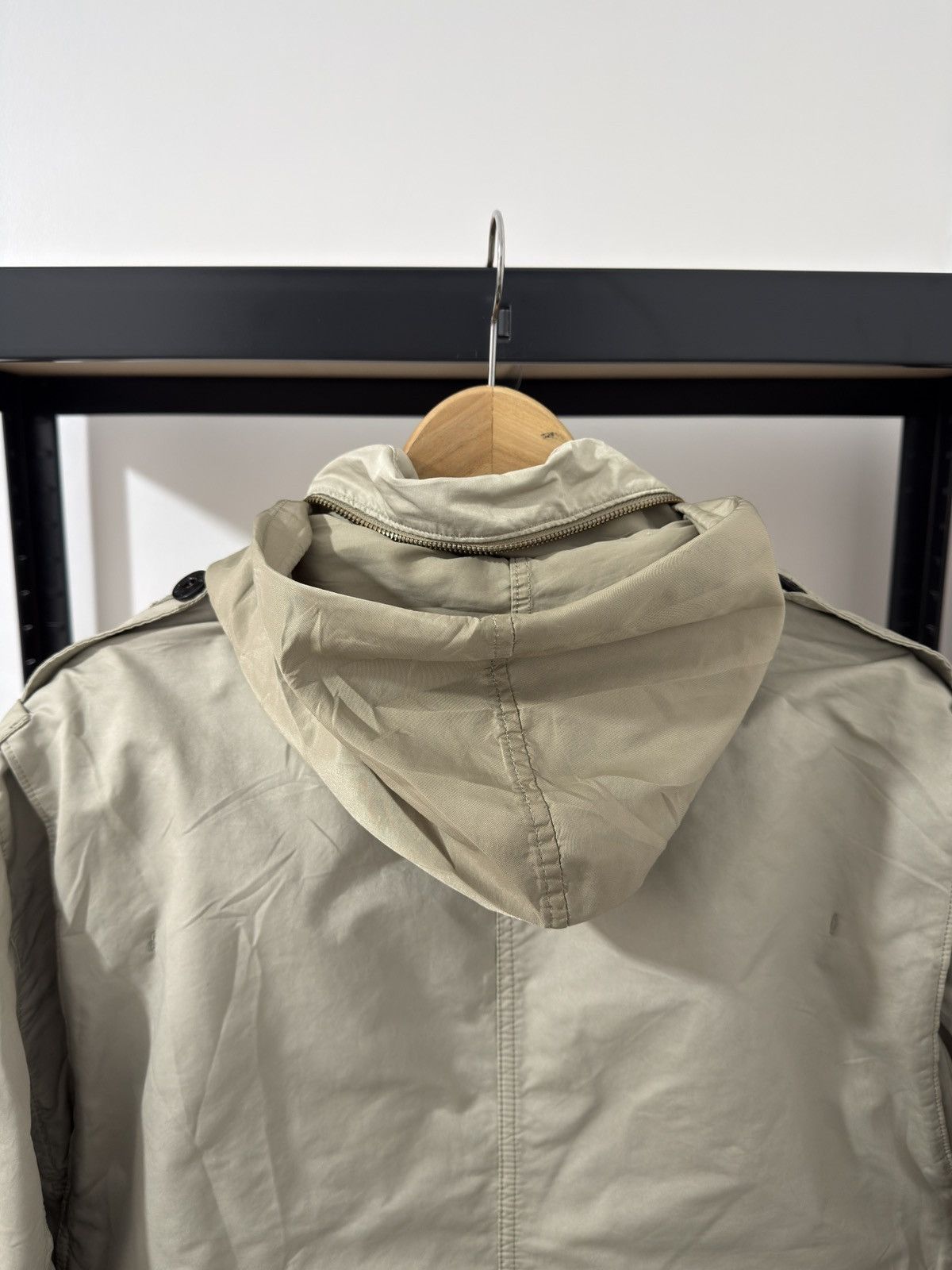 Stone Island Beige David Microfiber Trench Coat