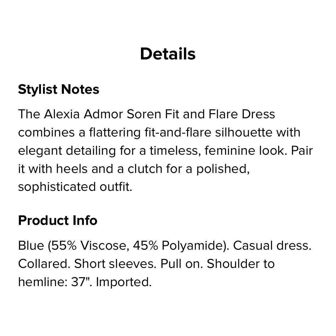 Other Alexia Admor Soren Fit & Flare Knit Sweater Blue Dress Size Size M / US 6-8 / IT 42-44 - 5 Thumbnail