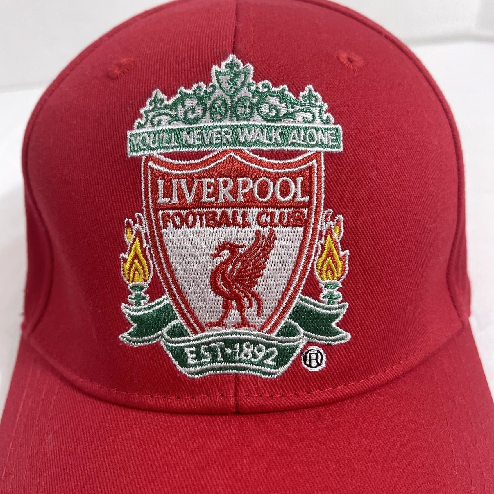 Vintage Liverpool FC Official Strapback Hat Cap You’ll Never Walk Alone LFC Men One Size Red Baseball Cap Shirt? Size ONE SIZE - 7 Thumbnail
