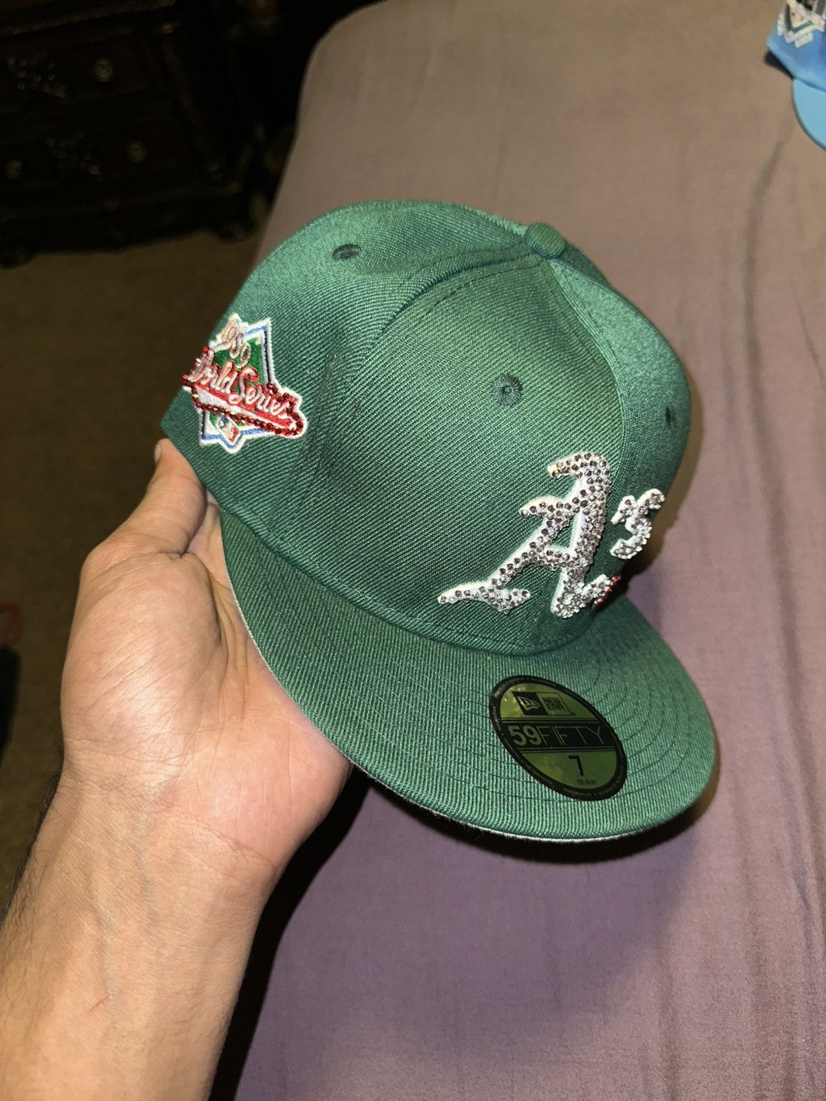 New Era Oakland Athletics NewEra 59FIFTY Custom rhinestone