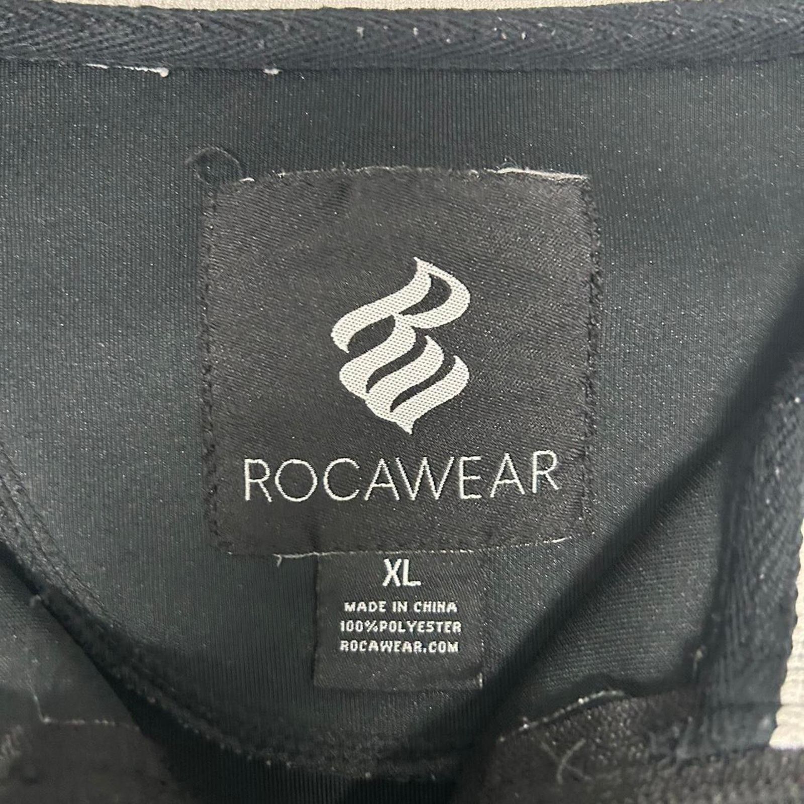 Rocawear Y2K Black Rocawear zip-up track jacket Size US XL / EU 56 / 4 - 4 Thumbnail