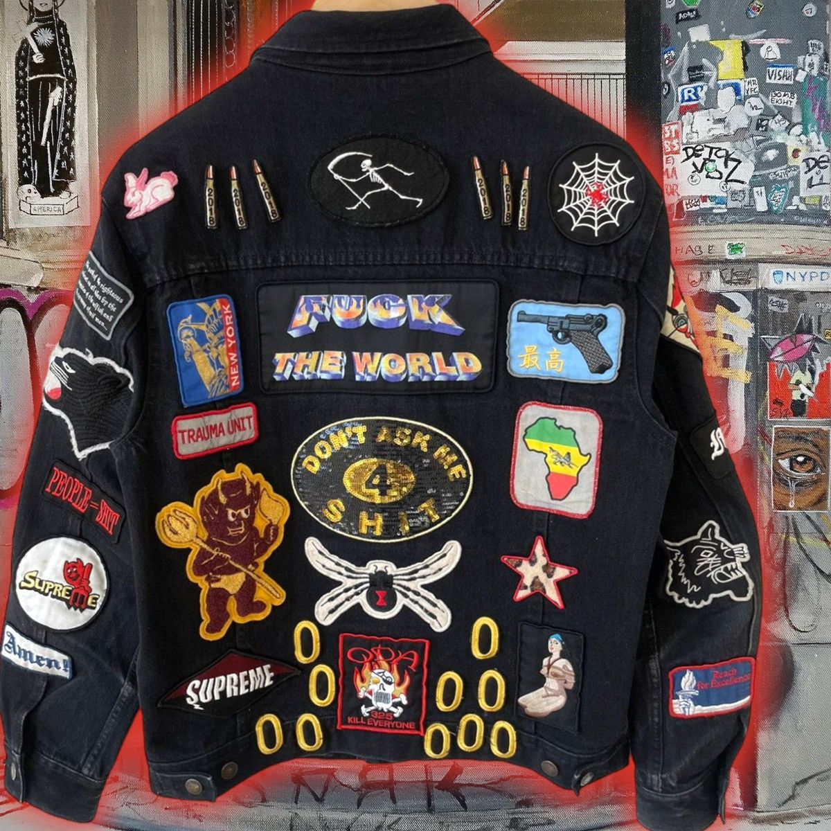 Supreme 🚨GRaiL ALeRt🚨2018 SuPReMe PaTcHeS 🚸 DeNiM TRuCKeR JaCKet 🧥 Size US M / EU 48-50 / 2 - 5 Thumbnail
