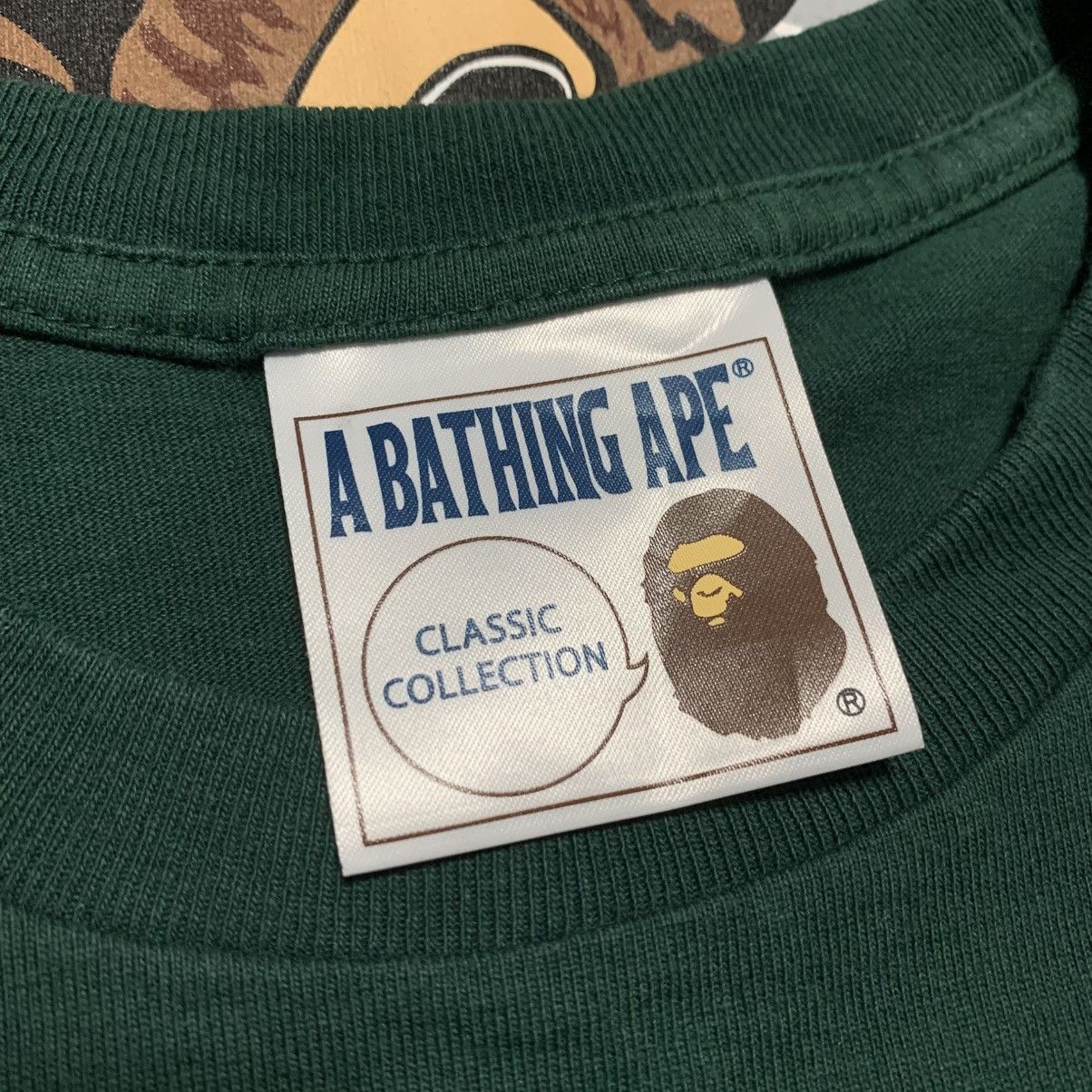 Bape Bape Medium Ape Graphic Green Tee Classic A Bathing Ape Size US M / EU 48-50 / 2 - 4 Thumbnail