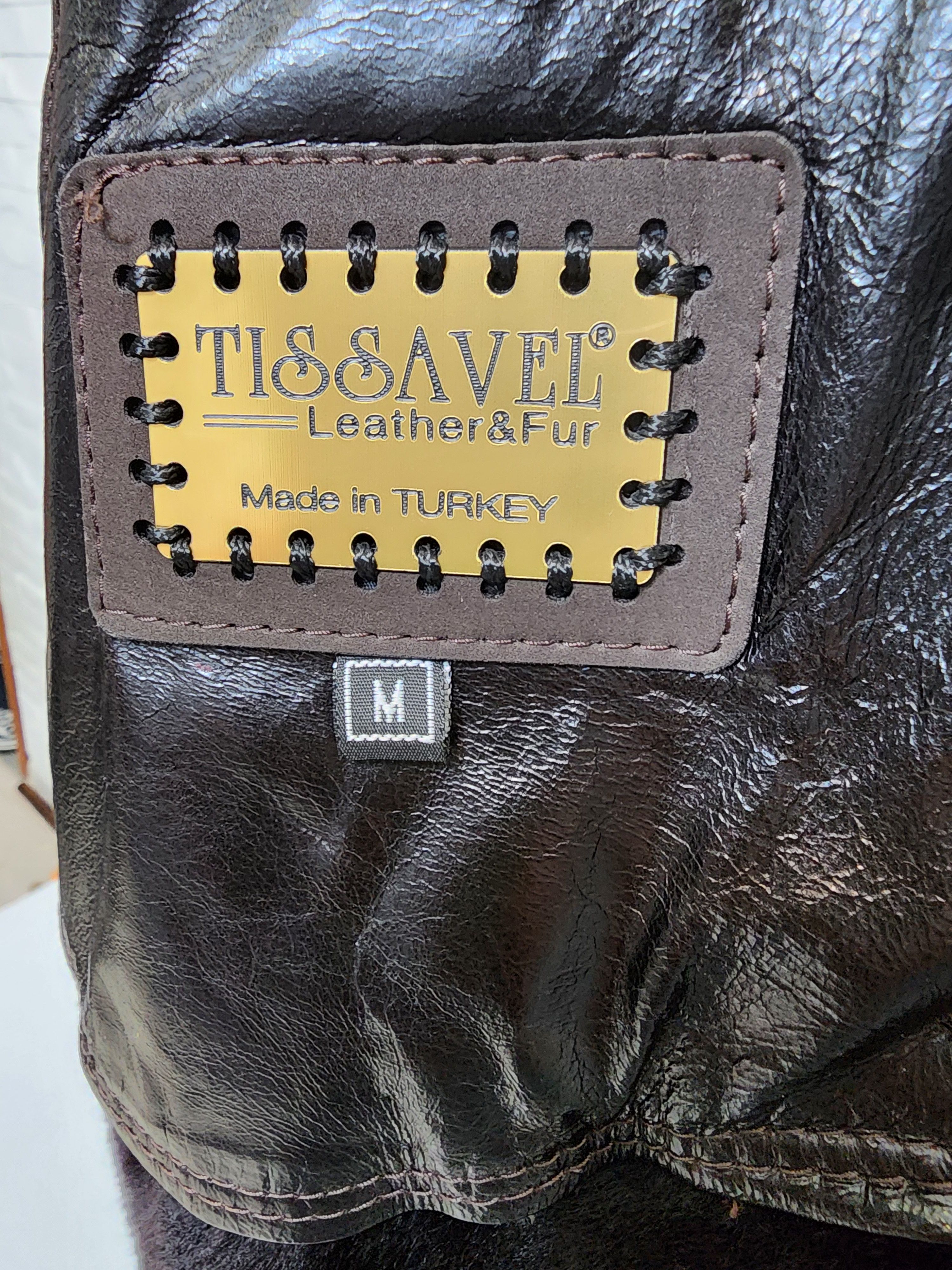 Genuine Leather Brown Sheepskin Coat: Genuine Fur Hood, Metal Zipper. Size S / US 4 / IT 40 - 8 Thumbnail