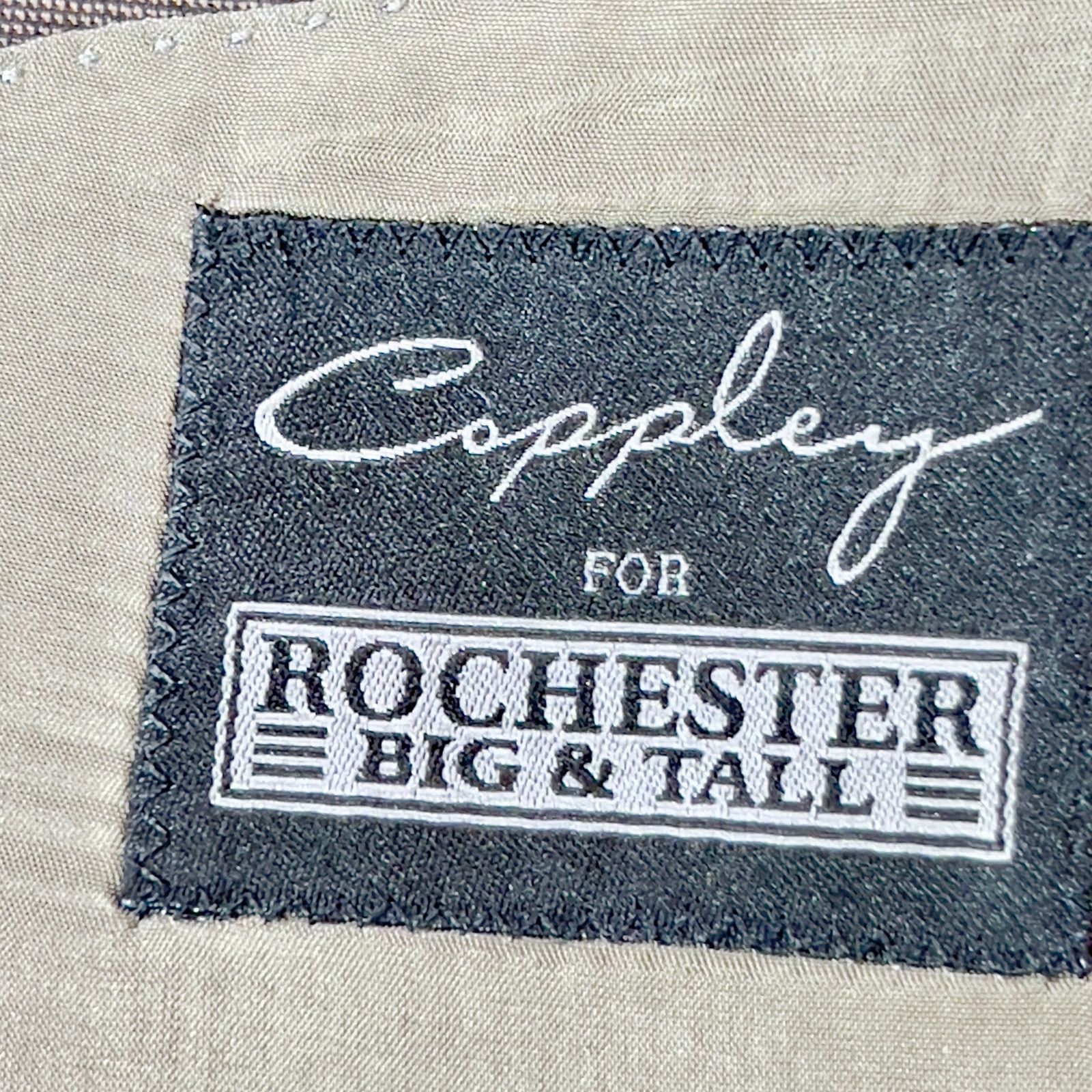 Coppley Suit Jacket Coppley for Rochester Big Tall 46XT 100% Wool Size 46L - 2 Thumbnail