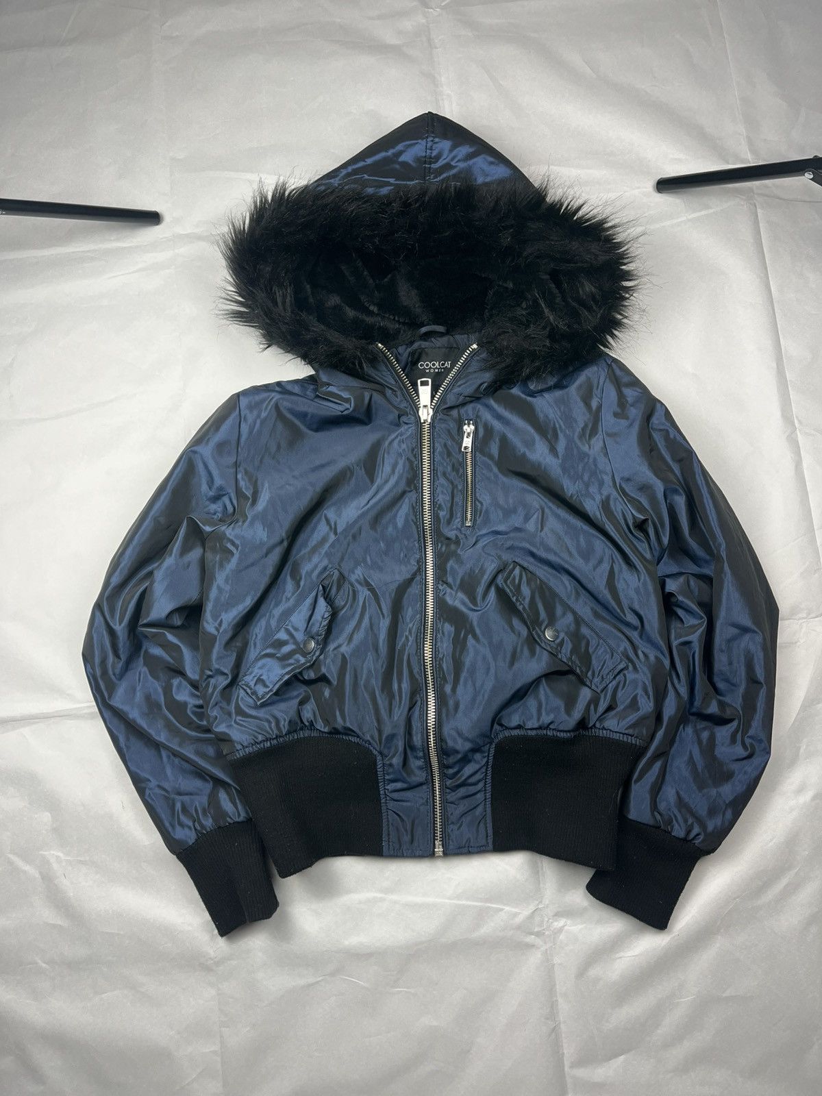 Le Grande Bleu (L.G.B.) Y2K Ifsixwasnine LGB Junya Style Fur Zip Hoodie Jacket Size L / US 10 / IT 46 - 1 Thumbnail