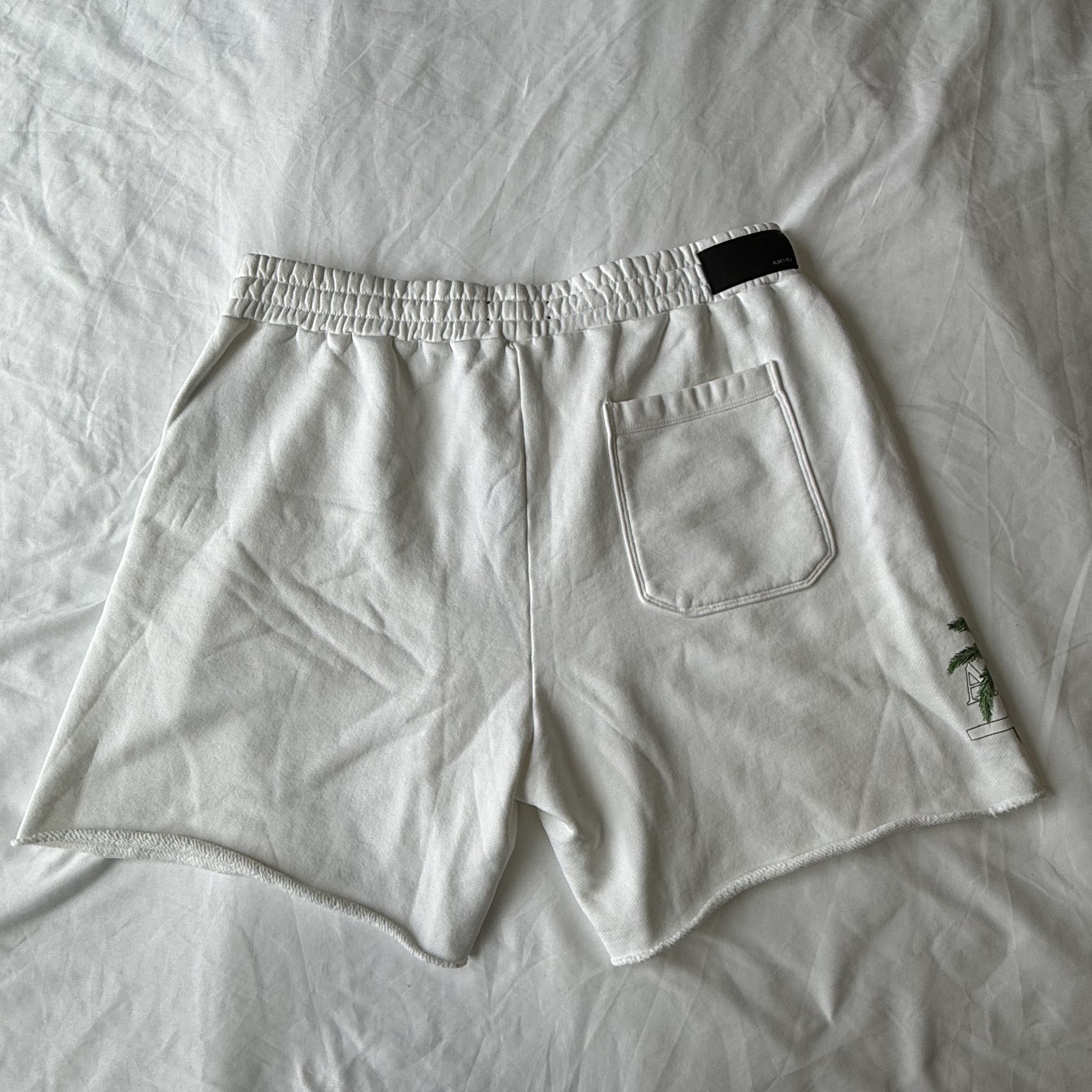 Amiri Amiri Dubai Exclusive Palm Tree Embroidered Sweatshorts Size US 43 - 10 Thumbnail