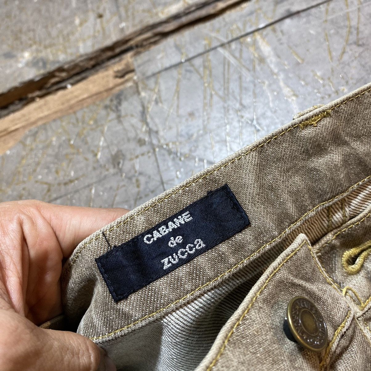 Designer Cabane De Zucca Double Knee Jeans Size US 30 / EU 46 - 9 Thumbnail