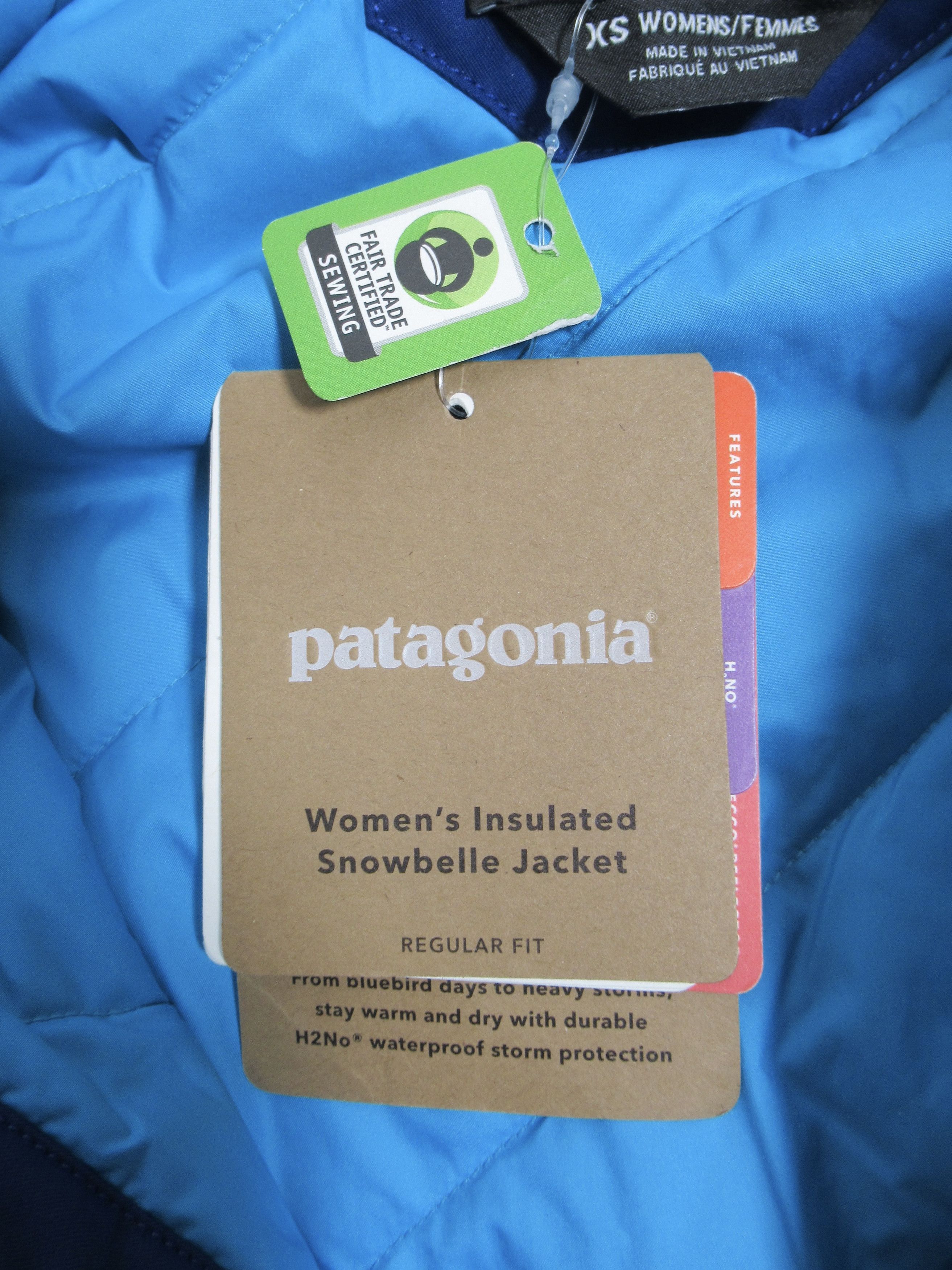 Patagonia Patagonia Insulated Snowbelle Jacket Curacao Blue 31090FA19 Size XS / US 0-2 / IT 36-38 - 7 Thumbnail