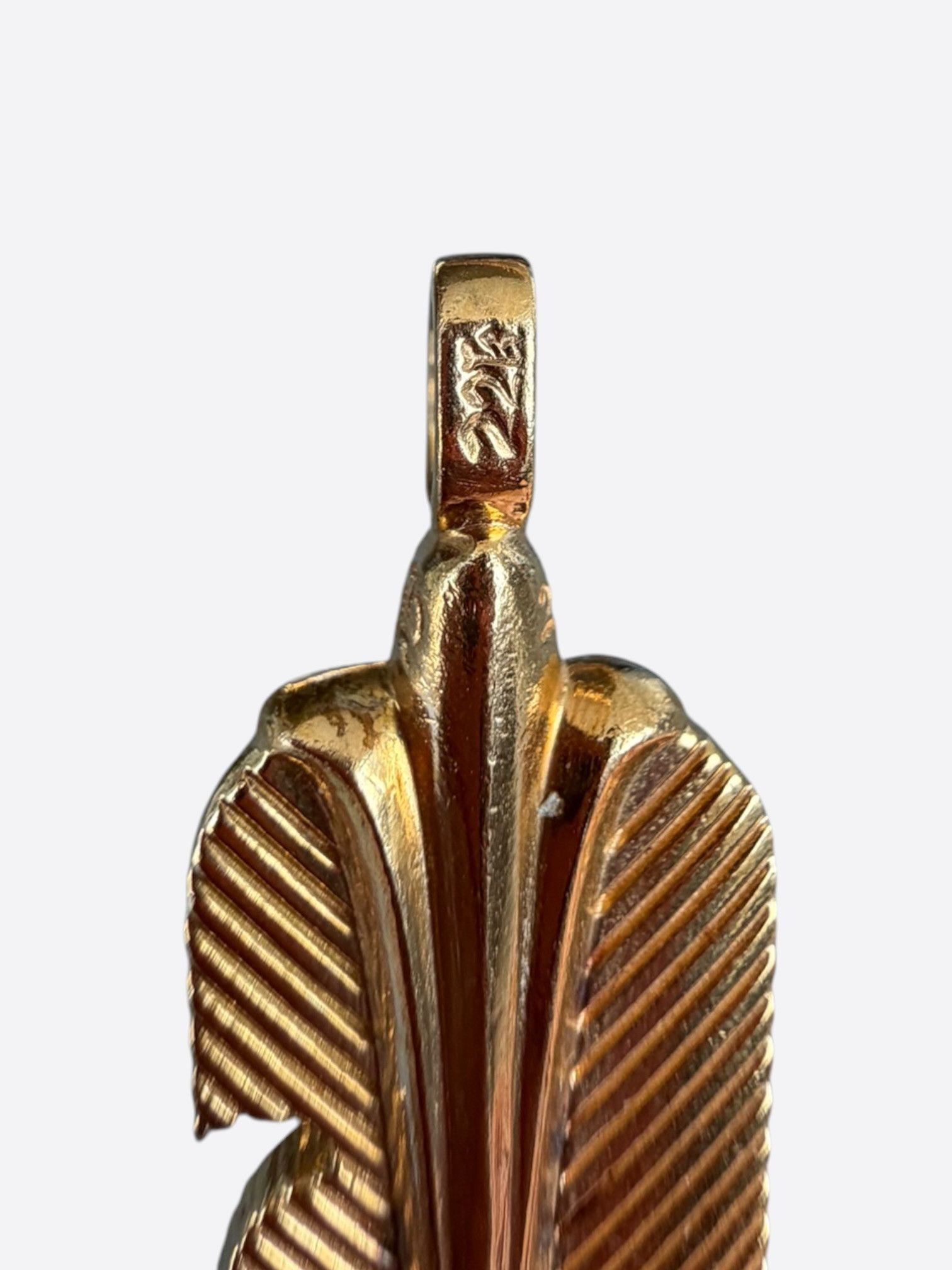 Chrome Hearts Chrome Hearts 22K Yellow Gold Feather Pendant Size ONE SIZE - 3 Thumbnail