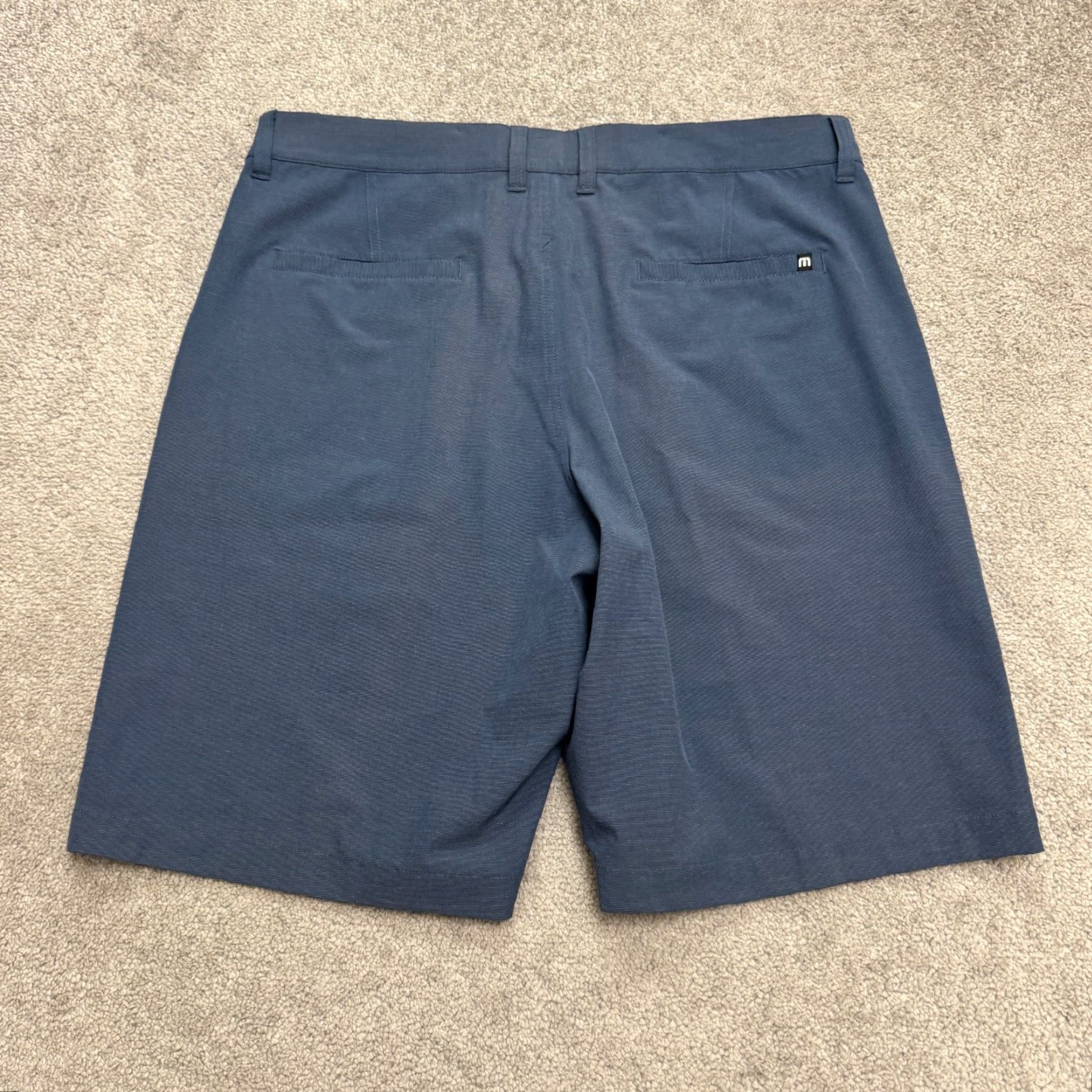 Levi's Travis Mathew Golf Chino Shorts Mens 36 Navy Blue Flat Front Classic Preppy Shirt? Size US 32 / EU 48 - 2 Thumbnail