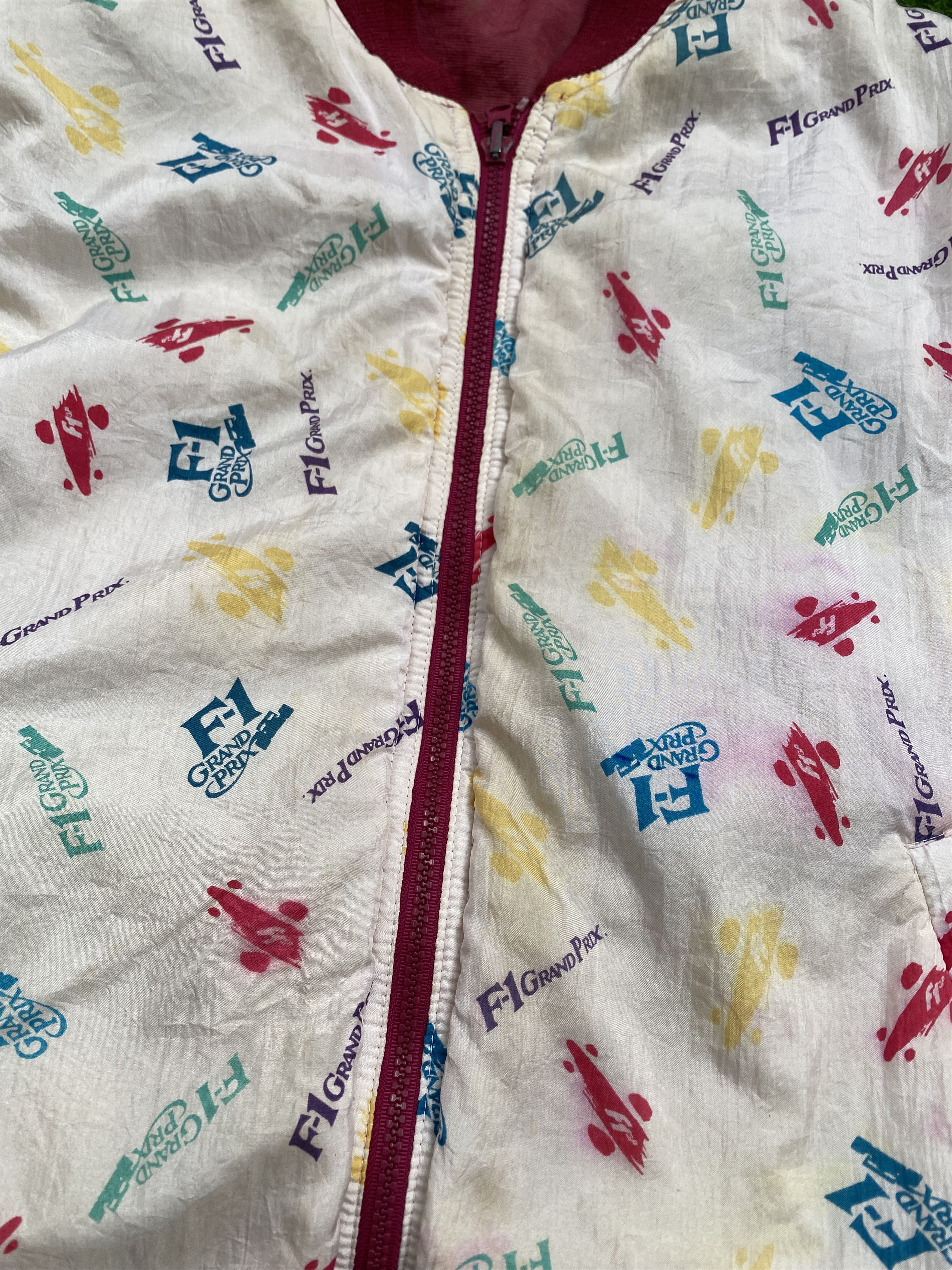 Formula 1 × Japanese Brand Vintage Kadoya F1 Japan Grandprix Reversible Jacket Size US L / EU 52-54 / 3 - 8 Thumbnail