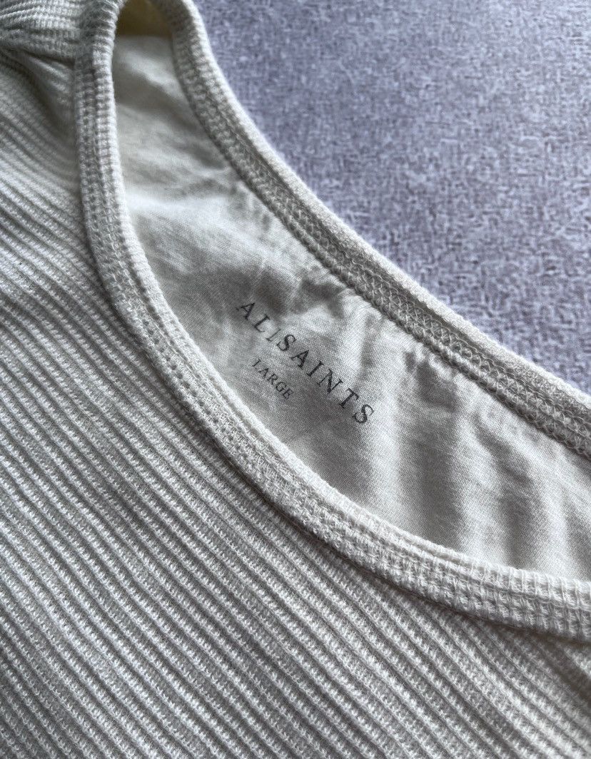 Allsaints Vintage Allsaints White Longsleeve T-shirt Y2K L Size US L / EU 52-54 / 3 - 4 Thumbnail