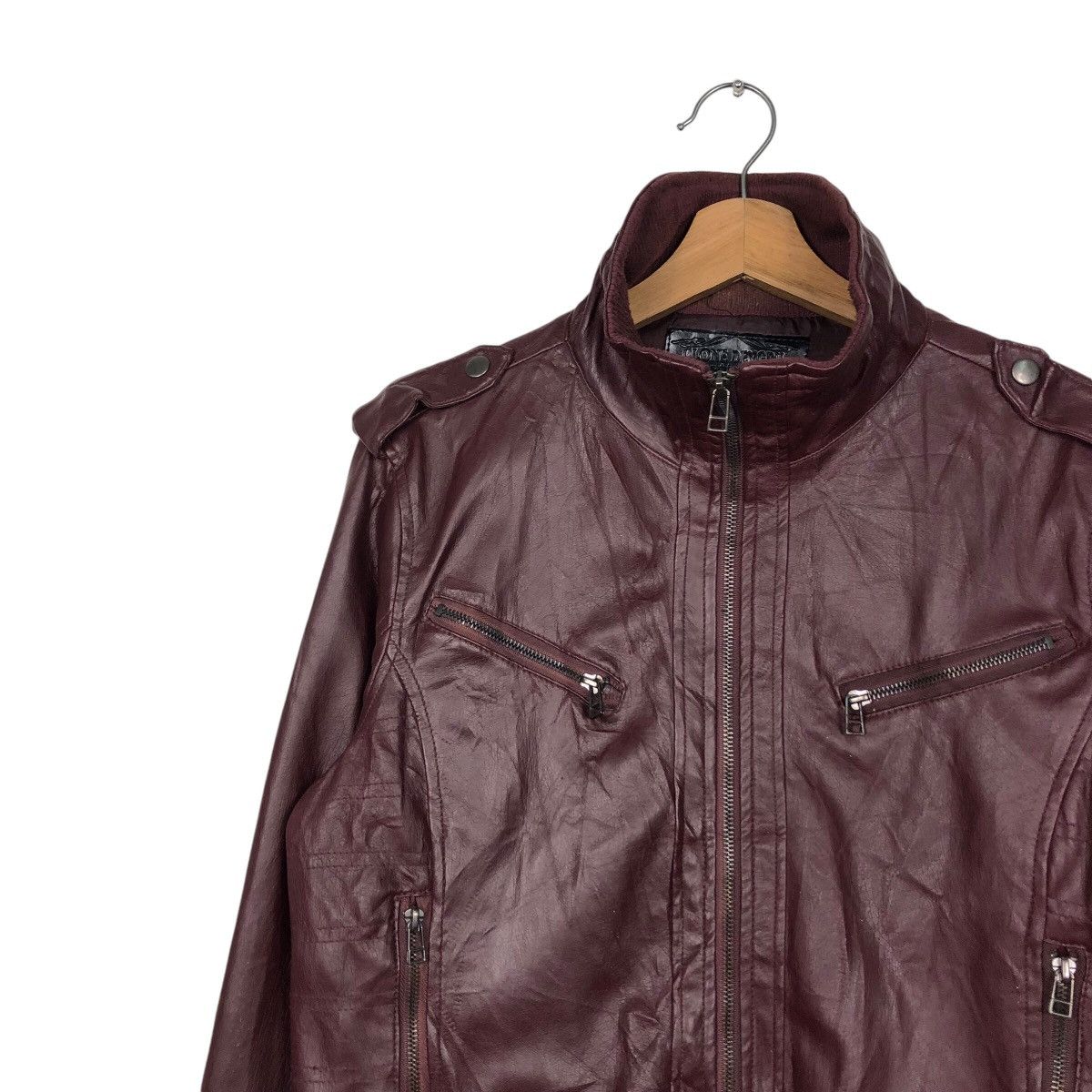 Japanese Brand 📌Vintage Biker Leather Jacket Clone Devgrun Size US M / EU 48-50 / 2 - 8 Thumbnail