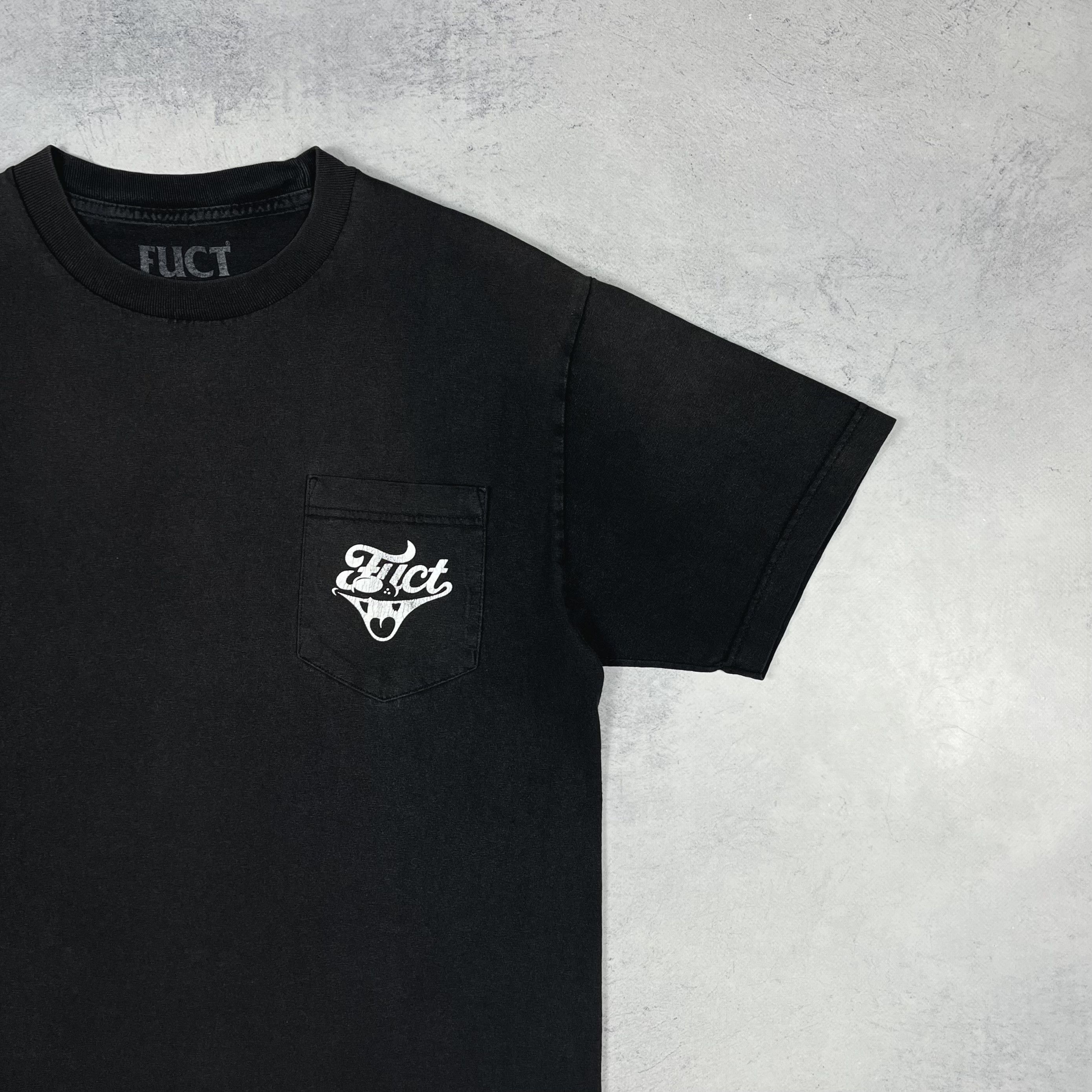 FUCT FUCT Big Logo Pocket Faded T Shirt Size US M / EU 48-50 / 2 - 12 Thumbnail