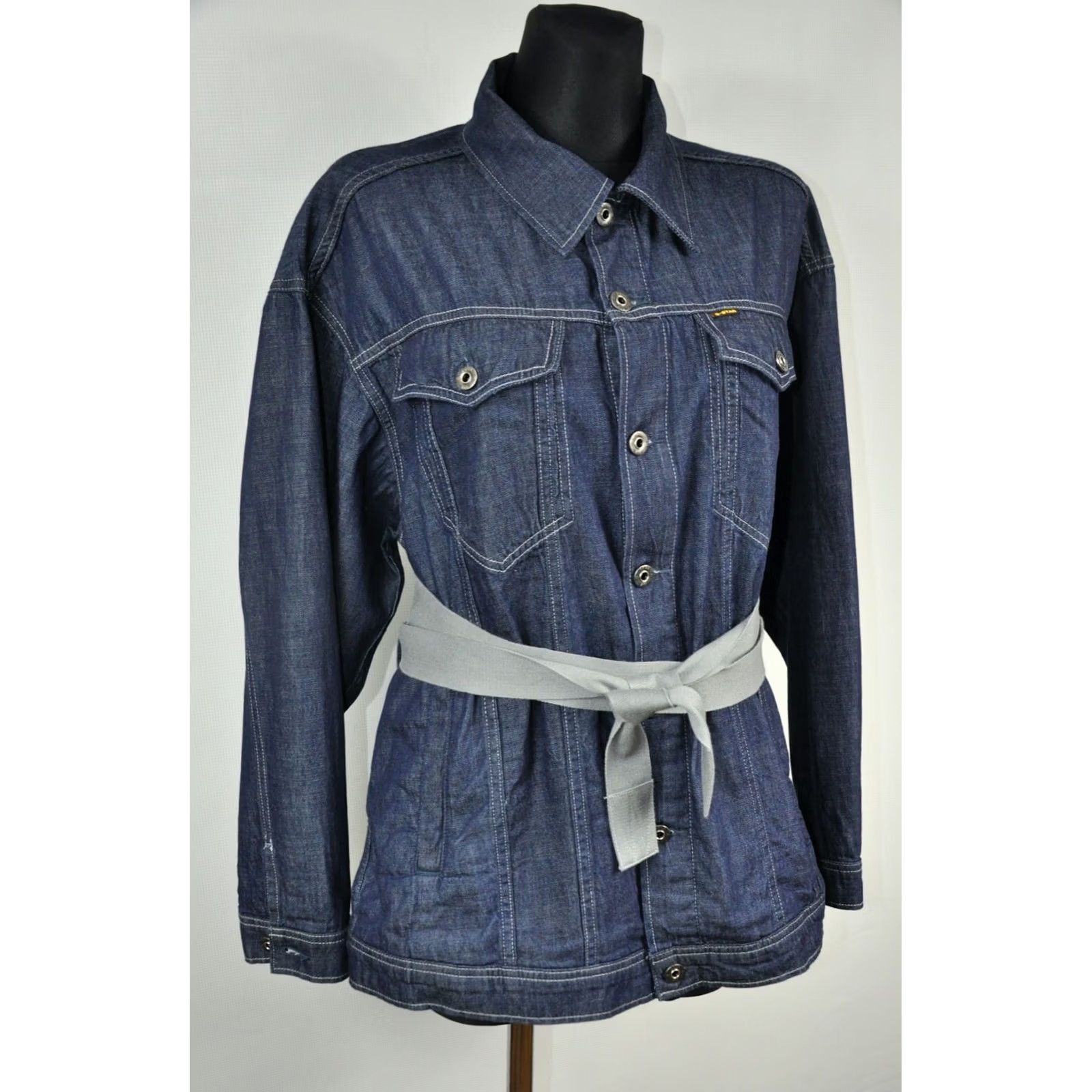 G-Star G-Star 3301 Real Boyfriend JKT WMN Denim Jacket L Blue Size L / US 10 / IT 46 - 4 Thumbnail