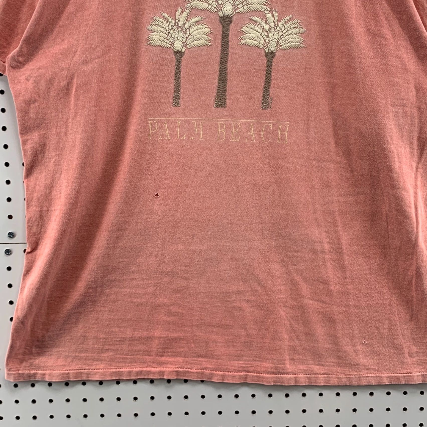 Vintage VINTAGE Oneita Palm Beach Shirt Adult XL Pink Short Sleeve Single Stitch 90s Mens Size US XL / EU 56 / 4 - 7 Thumbnail