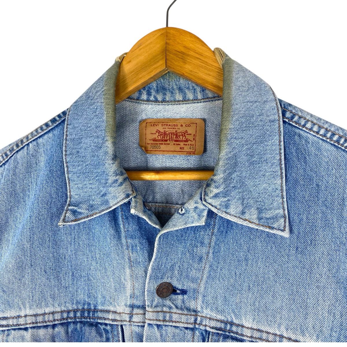 Levi's Vintage Clothing 💥 80s LEVIS VINTAGE DENIM TRUCKER JACKET SUNFADED Size US M / EU 48-50 / 2 - 5 Thumbnail