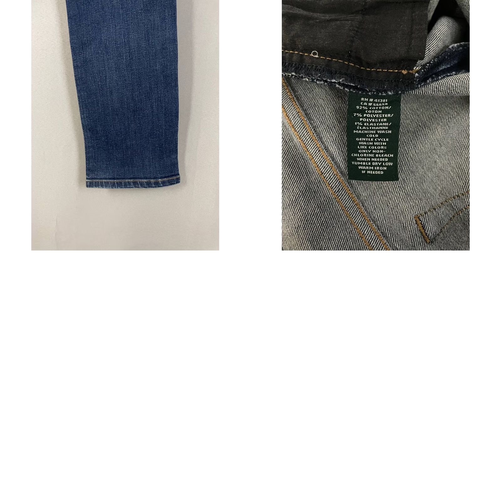 Ralph Lauren Lauren Ralph Lauren Jeans Mens 30x29 Blue Denim Straight 5-Pocket Regular Comfort Style Classic Modern Clothes Men Size US 31 - 9 Thumbnail