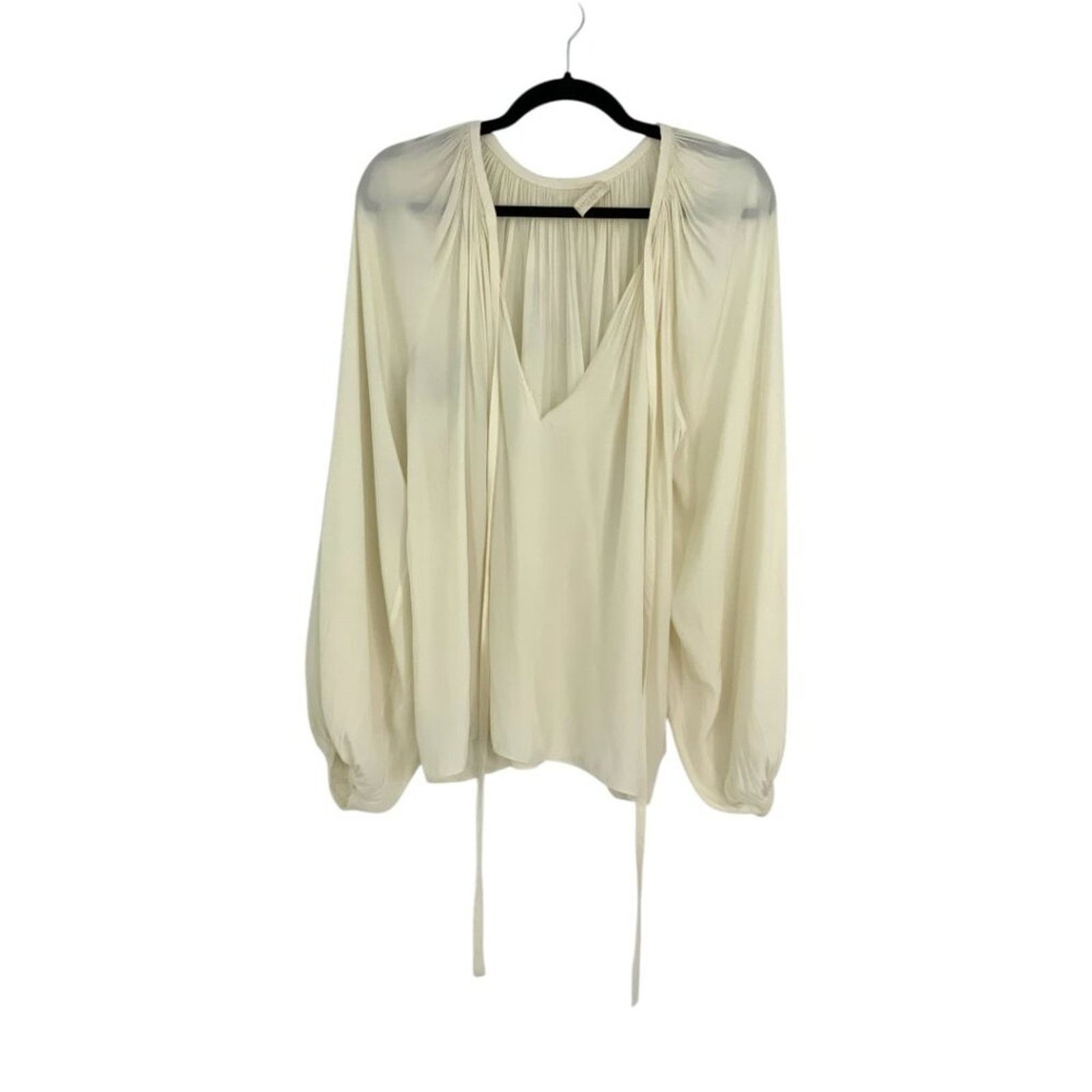 Ramy Brook Ramy Brook Paris Blouse Top Ivory Size Small Size S / US 4 / IT 40 - 3 Thumbnail