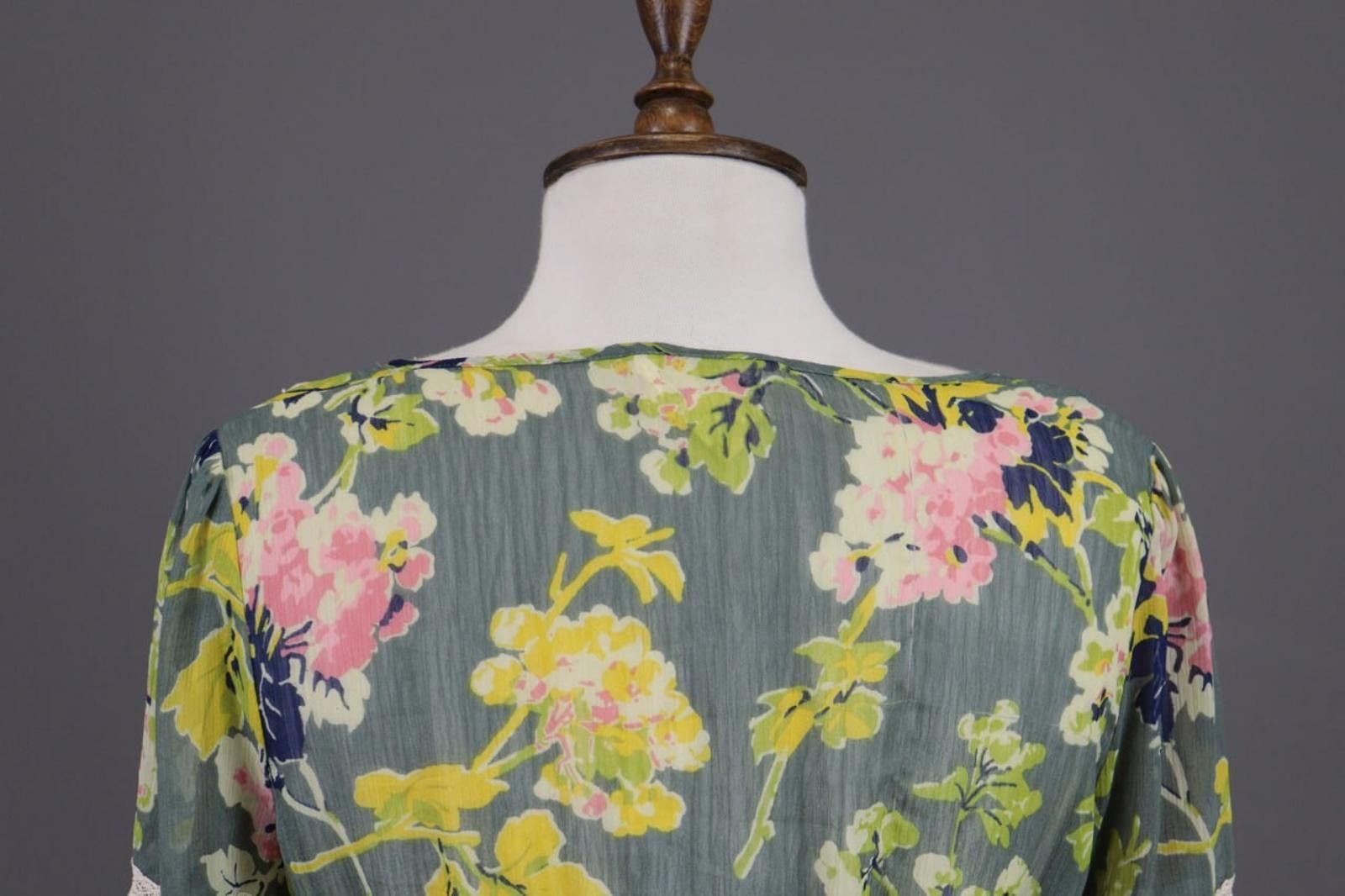 Denim & Supply Ralph Lauren Denim & Supply Ralph Lauren Green Floral Blouse Top Size S Size S / US 4 / IT 40 - 4 Thumbnail