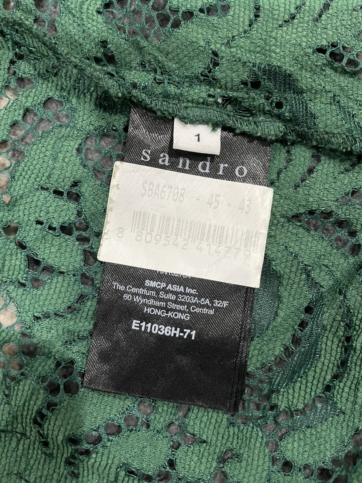 Designer Sandro Lace Emerald Shirts Size S / US 4 / IT 40 - 17 Thumbnail
