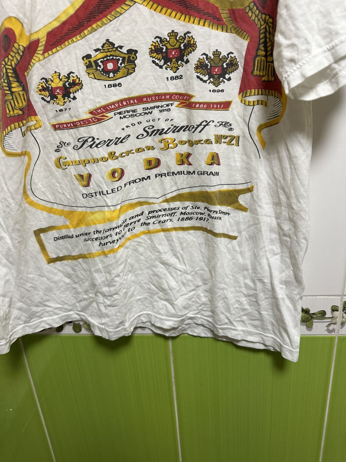 Vintage Vintage 90s Smirnoff vodka promo shirt alcohol Size US XL / EU 56 / 4 - 3 Thumbnail
