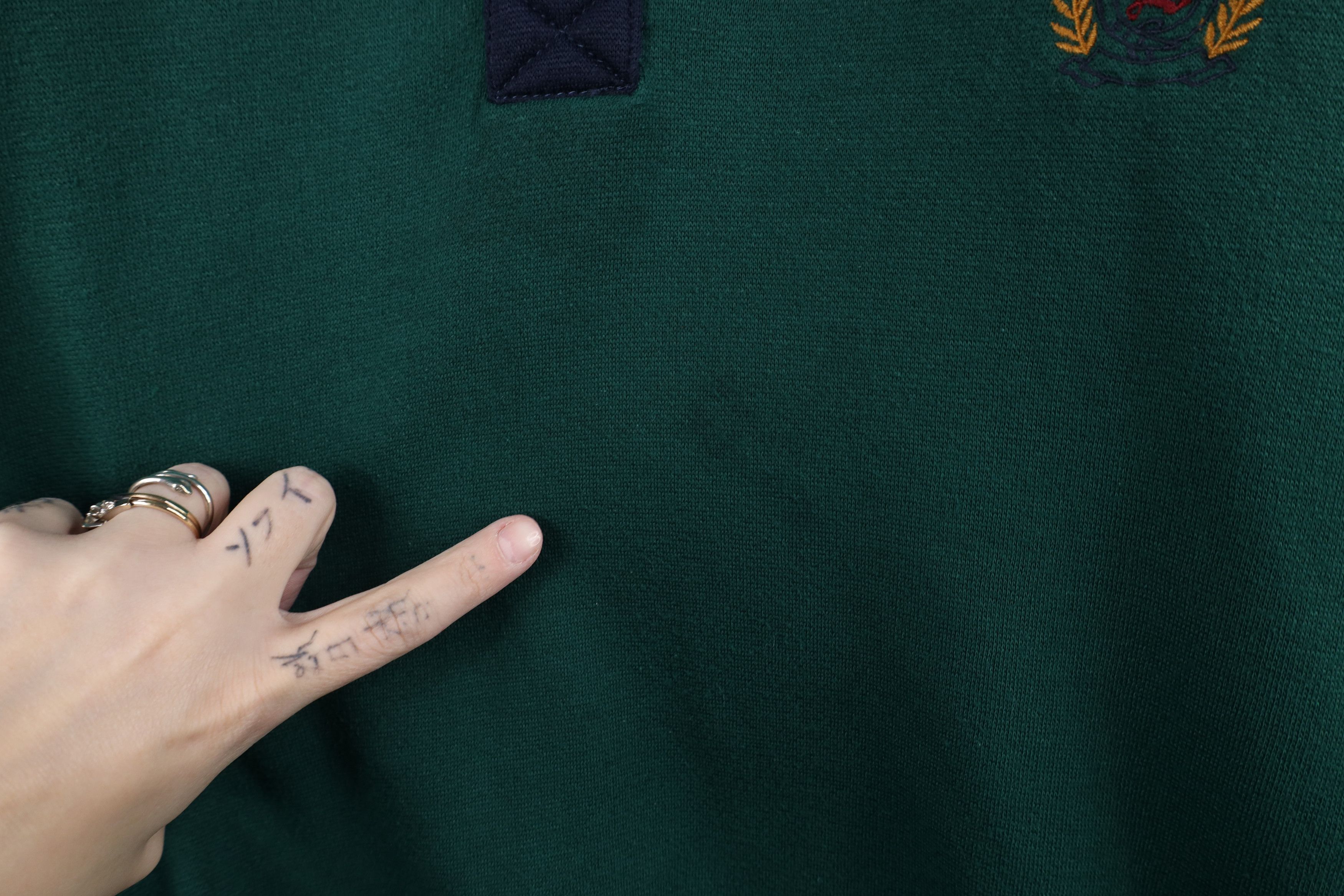 Vintage Vintage 90s Streetwear Block Collared Pullover Sweatshirt Size US L / EU 52-54 / 3 - 5 Thumbnail