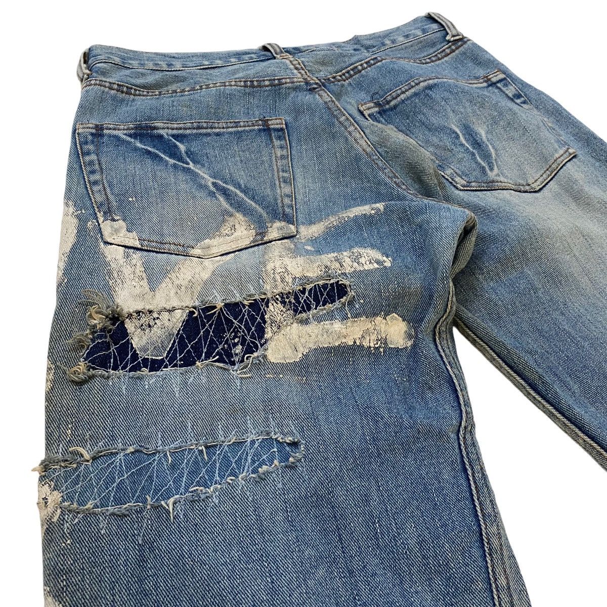 Japanese Brand ☀️Nice design japanese style patchwork boro jeans Size US 30 / EU 46 - 5 Thumbnail