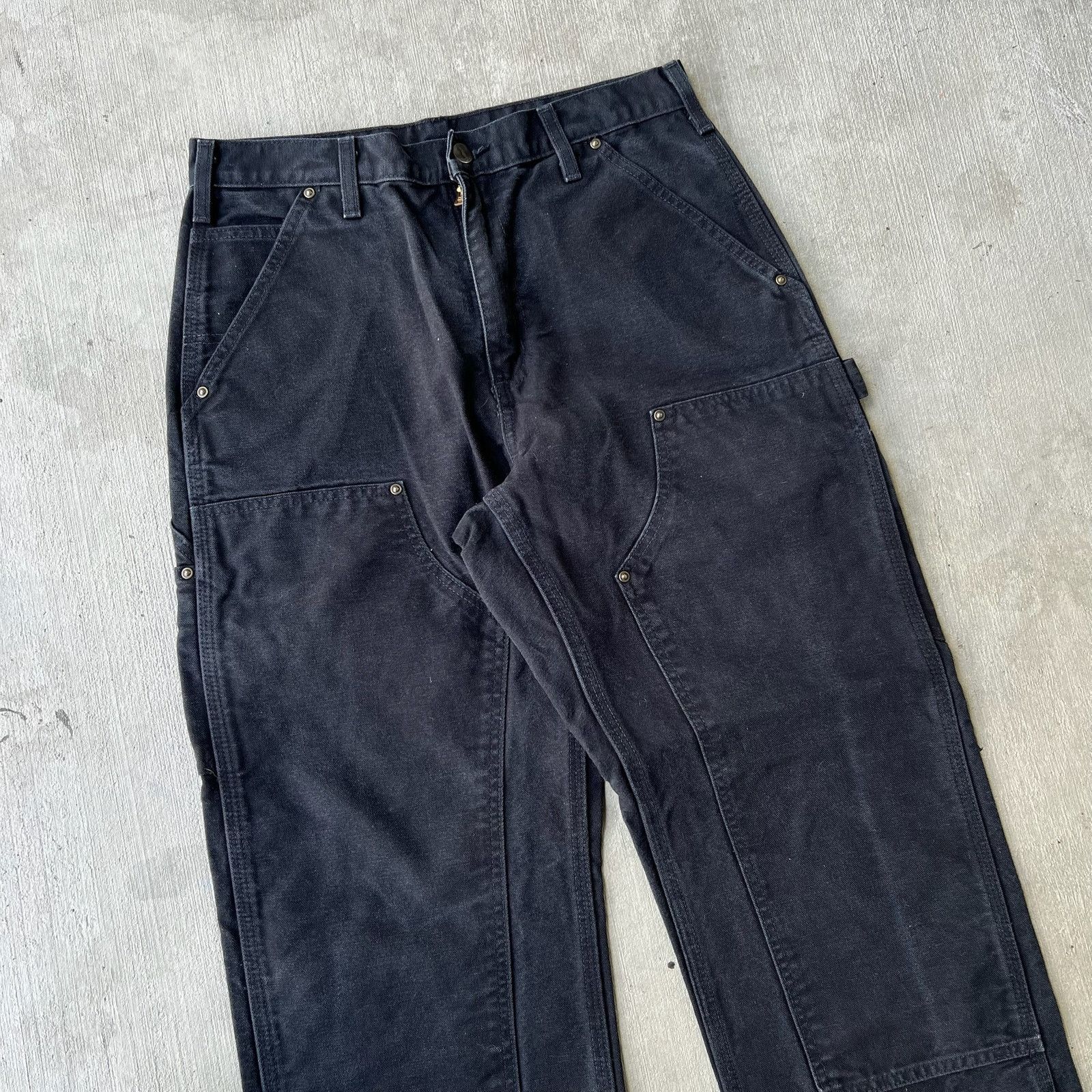 Carhartt × Vintage Carhartt black double knee work wear carpenter pants Size US 30 / EU 46 - 5 Thumbnail