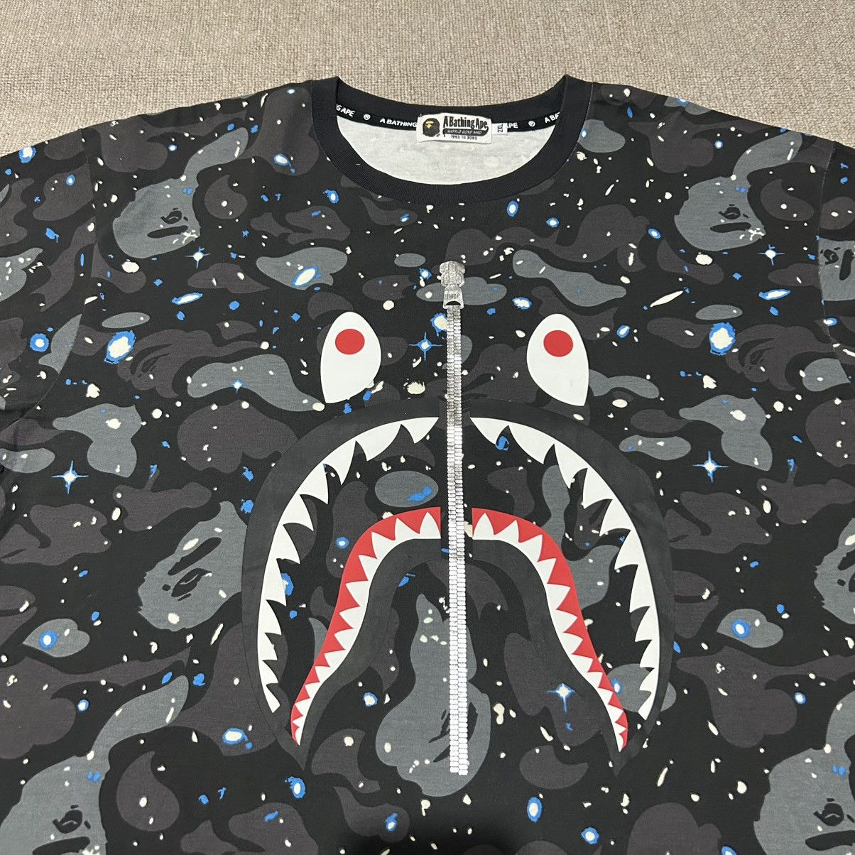 Bape Bape Shark Space Camo Tee Size US XXL / EU 58 / 5 - 2 Thumbnail