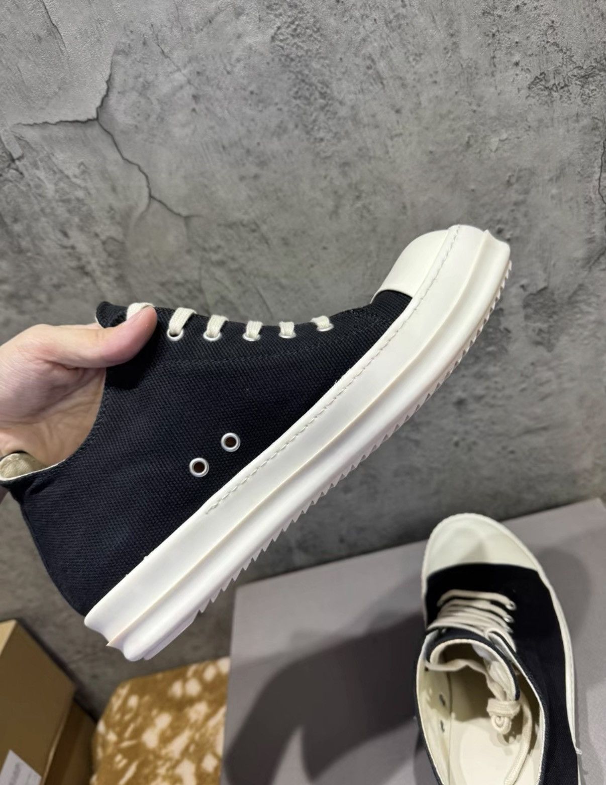 Rick Owens Rick Owens DRKSHDW Low Top Ramones K37 Size US 9 / EU 42 - 4 Thumbnail
