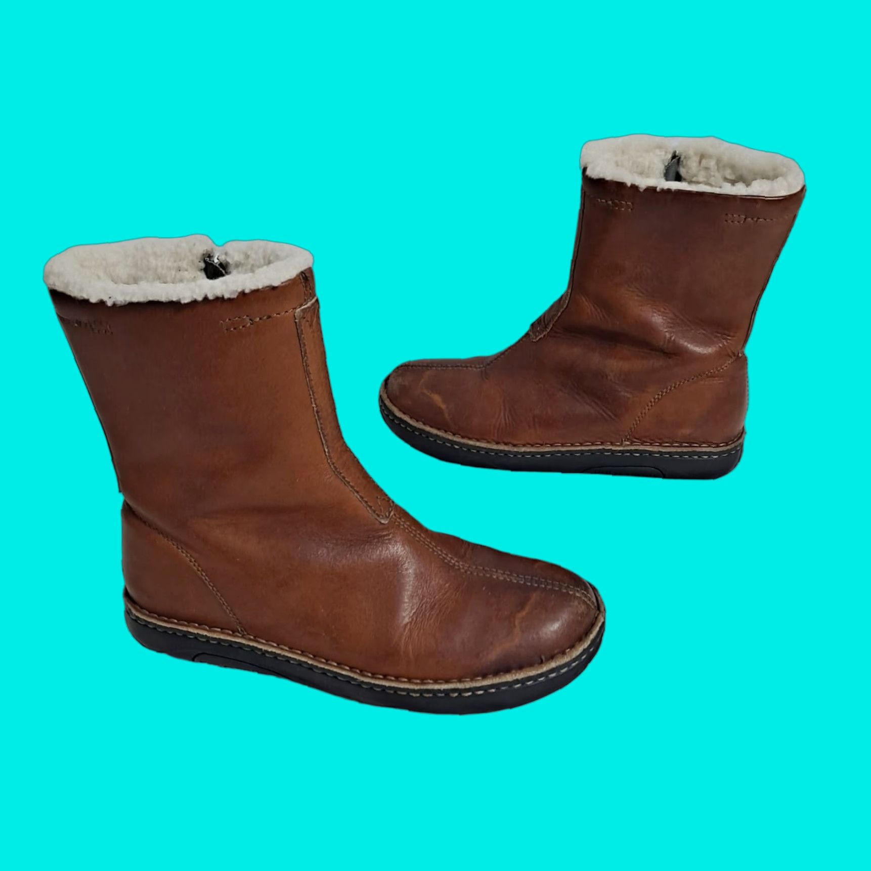 Vintage Archive Dockers Leather Zip Y2k Boots | Grailed
