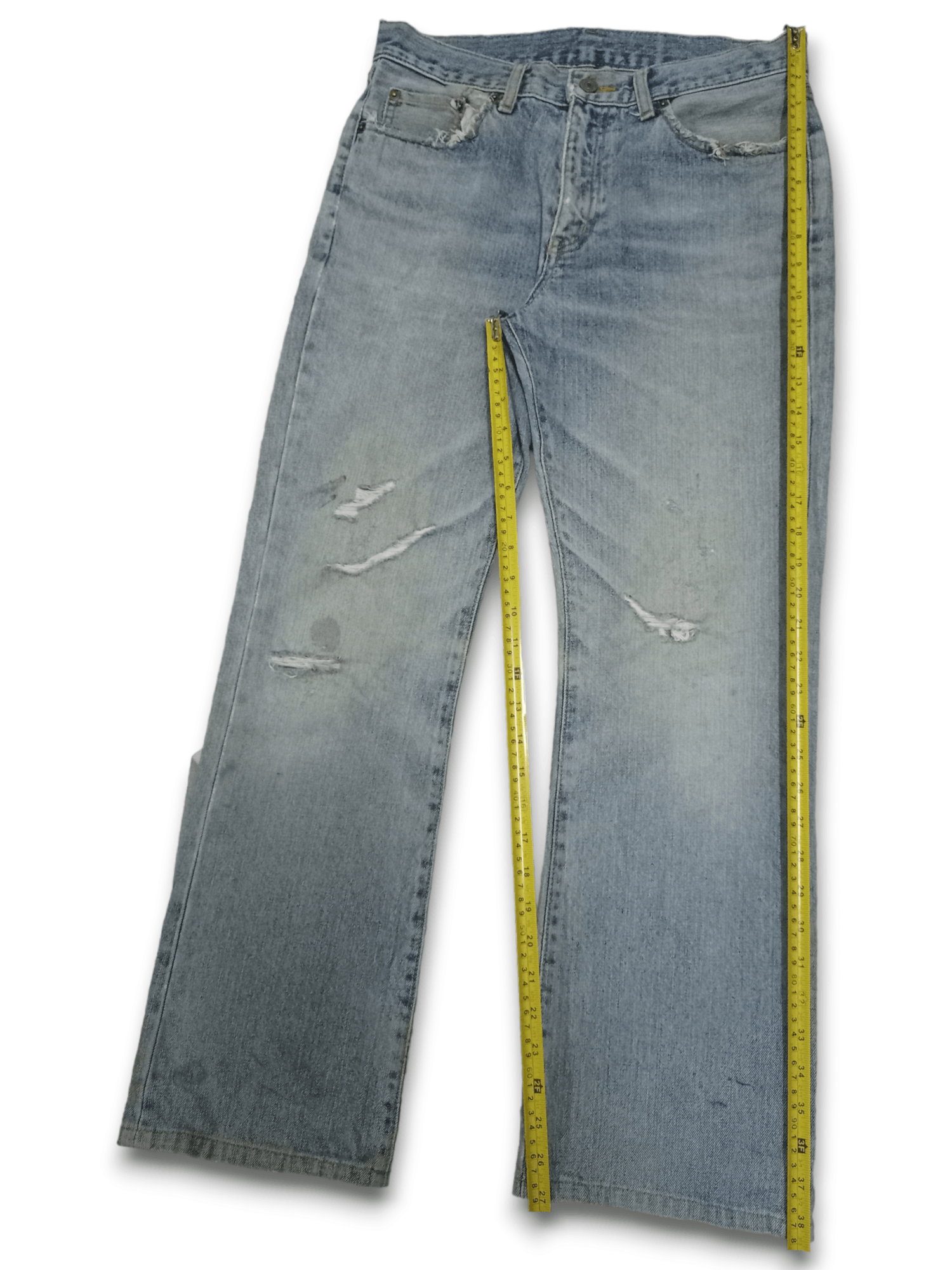 Japanese Brand × Uniqlo Vintage Japanese Uniqlo Blue Wash Bootcut Jeans Size US 30 / EU 46 - 11 Thumbnail