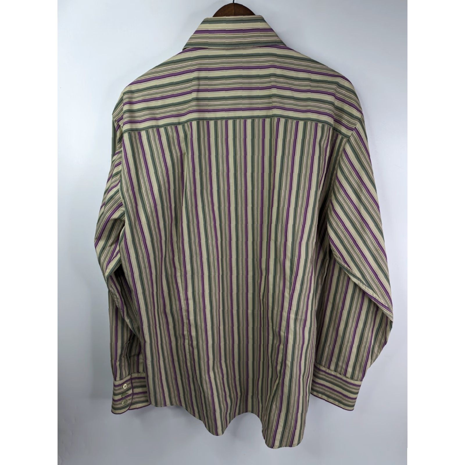 Ted Baker Ted Baker Specialist London Men's Shirt Button-Up Long Sleeve Striped Size 5 Multicolor Cotton Size US S / EU 44-46 / 1 - 4 Thumbnail