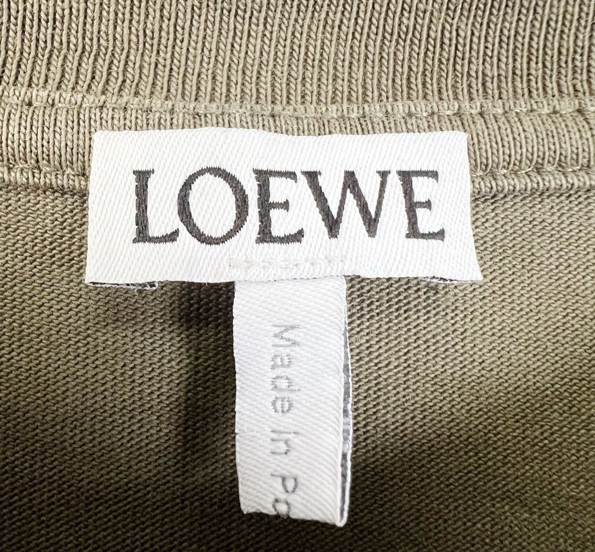 Loewe Loewe Army Green Embroidered Logo Short Sleeve K12 Size US M / EU 48-50 / 2 - 4 Thumbnail