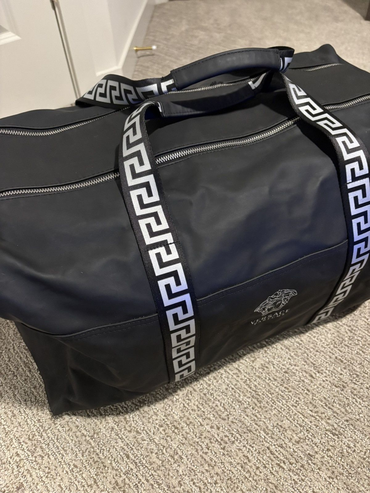 Versace Versace Duffel Bag Gym Weekender Traveler Bag Luggage Size ONE SIZE - 6 Thumbnail