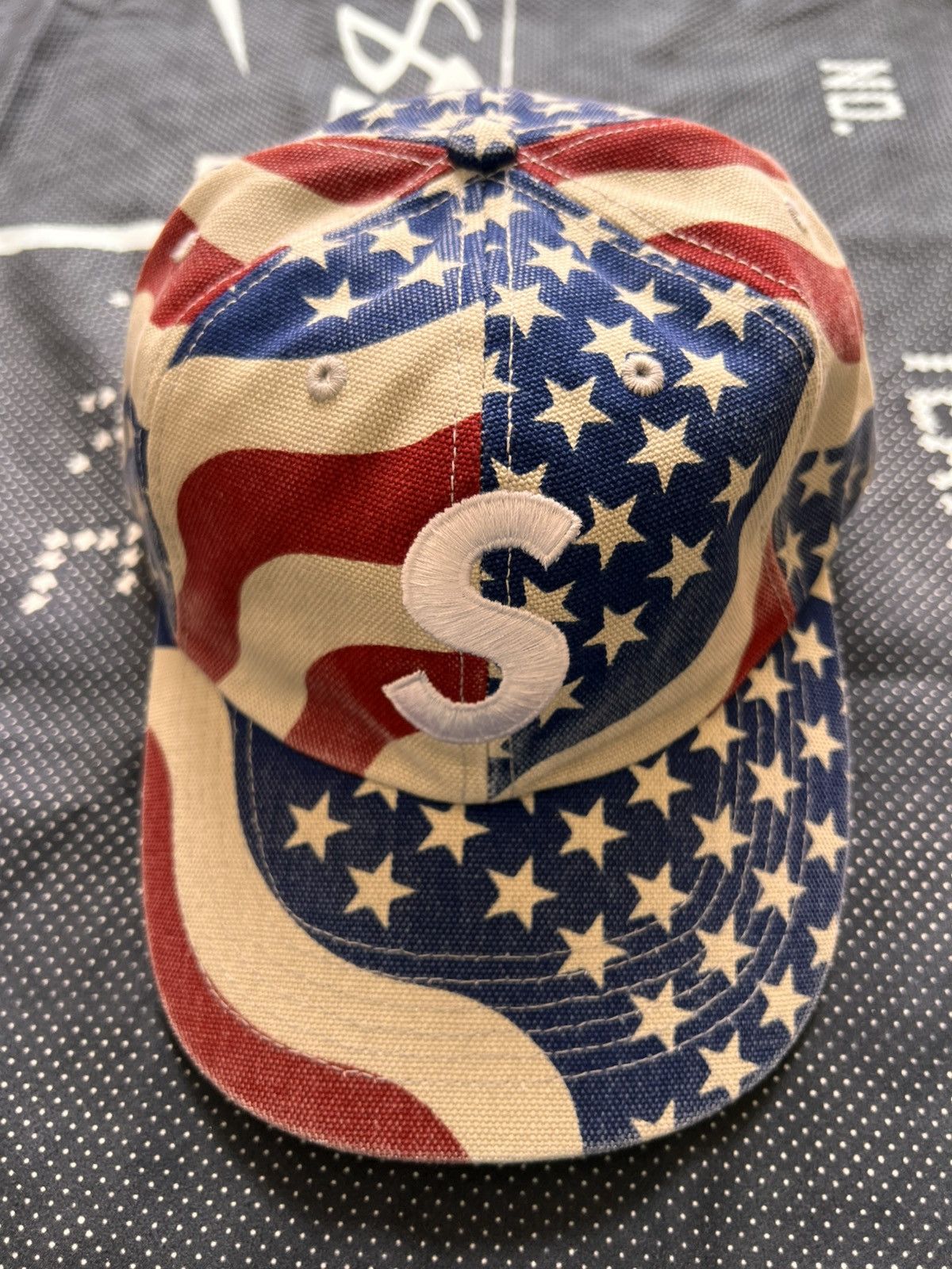 Supreme Supreme Pigment Coated S Logo 6-Panel Cap USA Flag america Size ONE SIZE - 25 Thumbnail