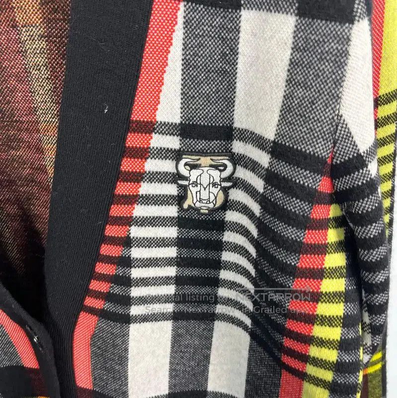 Burberry Burberry Multicolored Wool Cardigan for Women. Size XS / US 0-2 / IT 36-38 - 3 Thumbnail