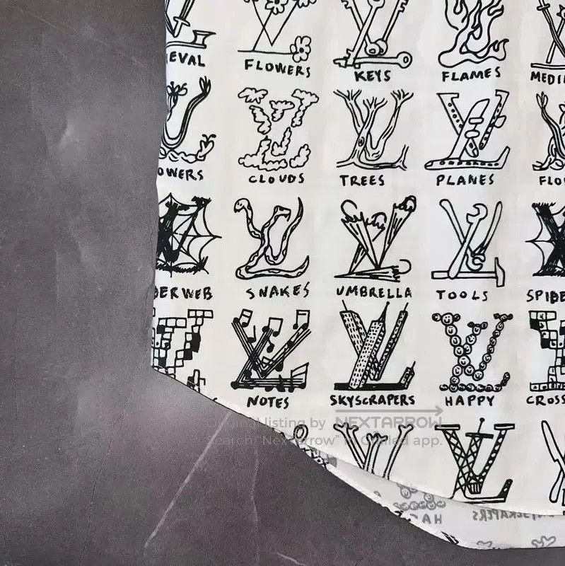 Louis Vuitton Louis Vuitton Summer White Cotton Short Sleeve Shirt . Size US XXL / EU 58 / 5 - 8 Thumbnail